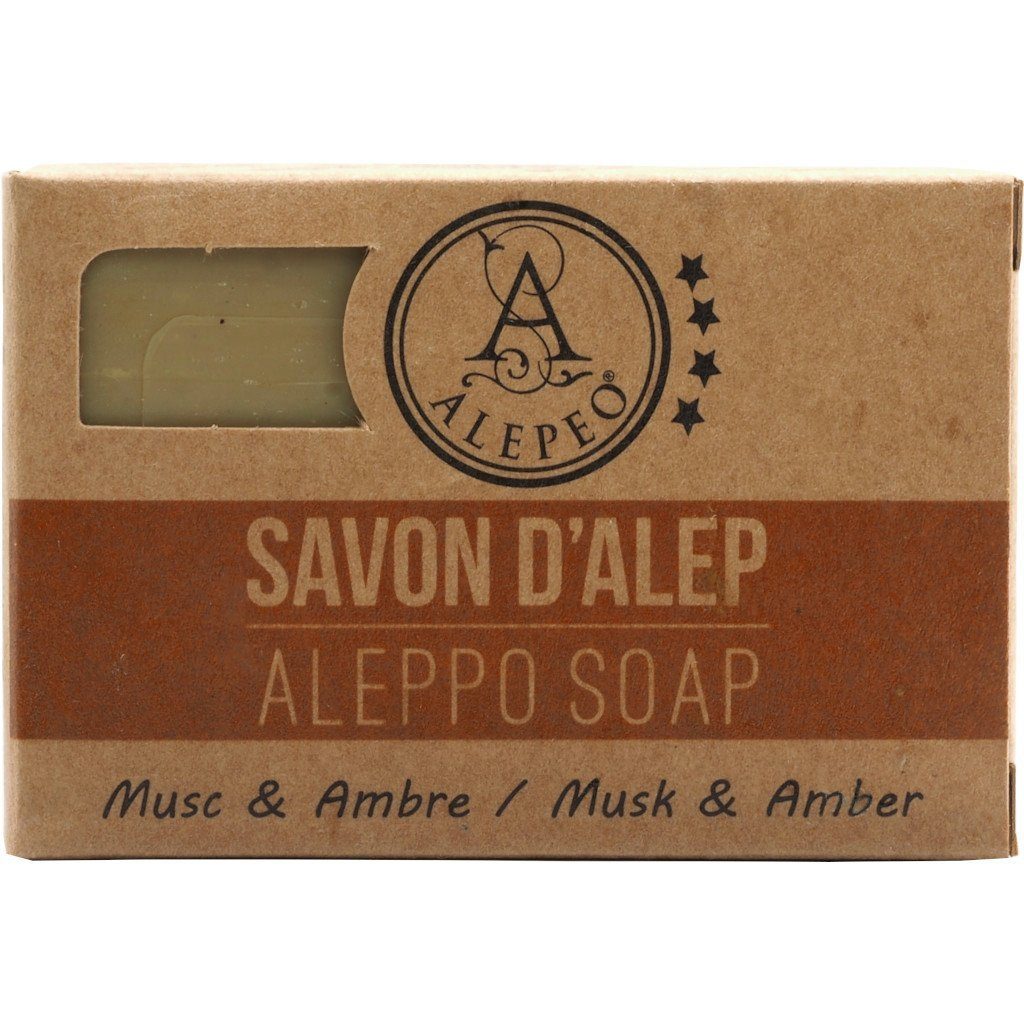 Aleppo 100 mit ALEPEO Olivenölseife ALEPEO Handseife Moschus-Amber-Duft g