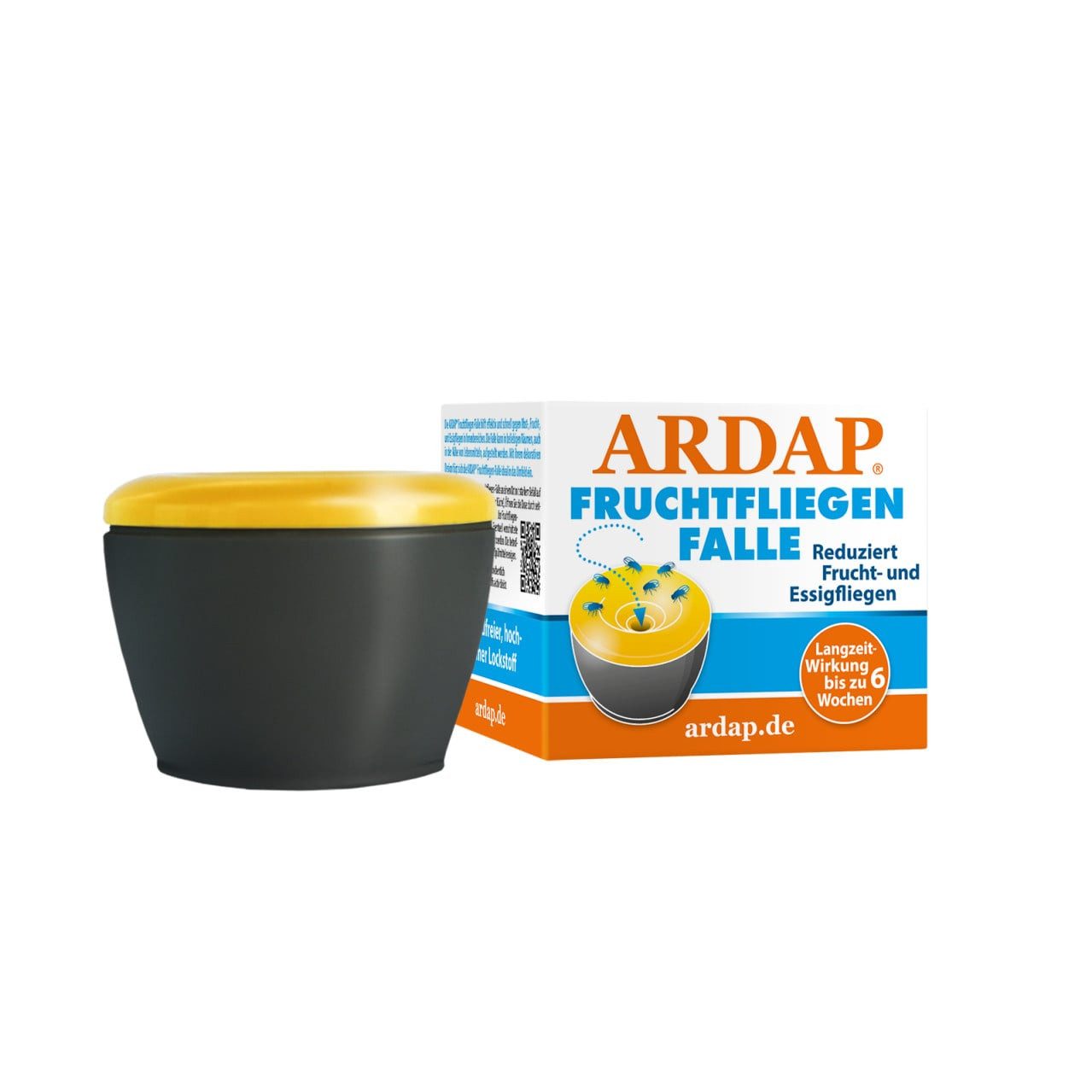 Ardap Insektenfalle Ardap Fruchtfliegenfalle mit Lockstoff 1 Stück