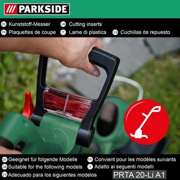 Parkside Motorsensenmesser für Akku Rasentrimmer PRTA 20-Li A1 (Kunststoffmesser (20er Pack) inkl. Schneidscheibe)