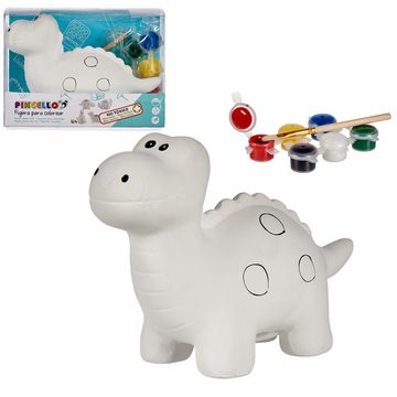 Annastore Spardose Dino zum selbst Bemalen Kinderspardose zum Bemalen Sparschwein, Aus Keramik