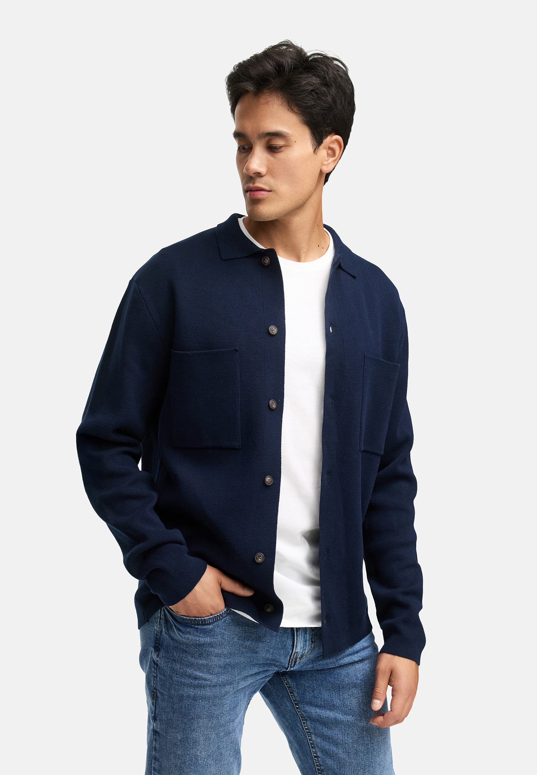 Indicode Strickjacke Herren INBellino Cardigan Herrenstrickjacke günstig online kaufen