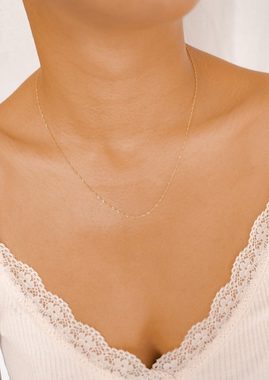 Hey Happiness Silberkette Damen Singapur gedreht, Kette 46/51 cm 18K vergoldet, 925 Silber Halskette zum Kombinieren ohne Anhänger, hypoallergen