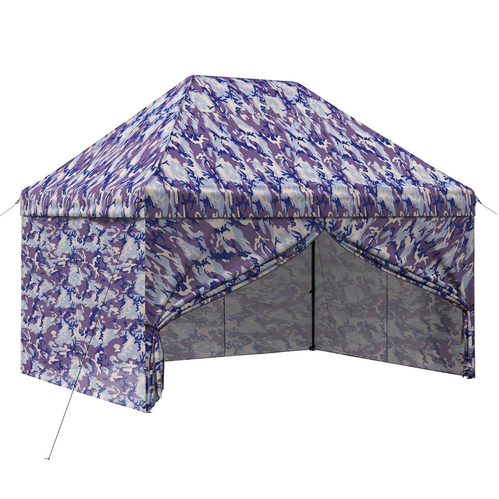 vidaXL Partyzelt Pop-up Pavillon mit 4 Seitenwänden 2,95 x 4,1 m