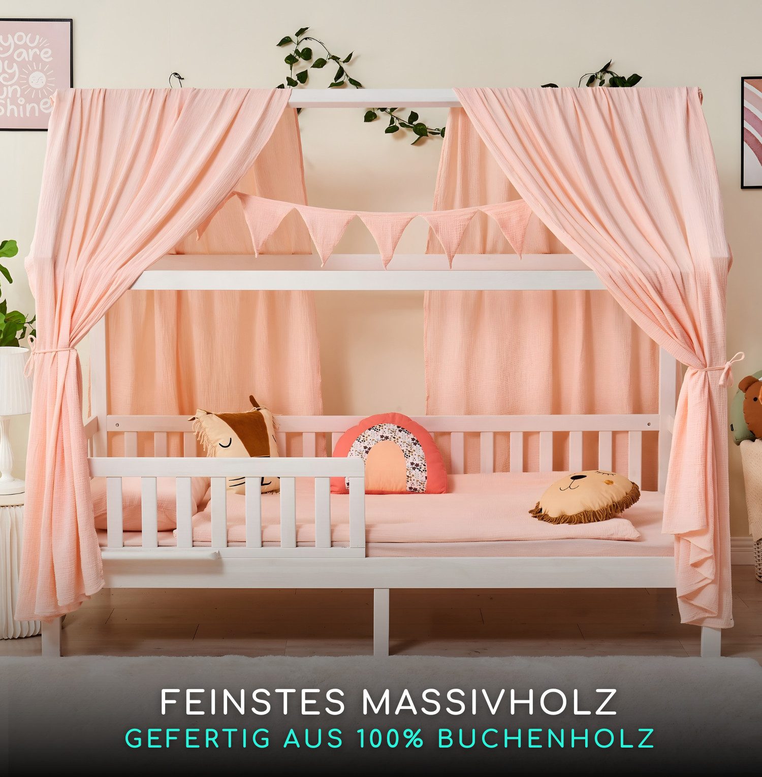Alavya Home® Hausbett CLOUD aus Buchenholz – Bestseller & beliebt! 100% FSC günstig online kaufen