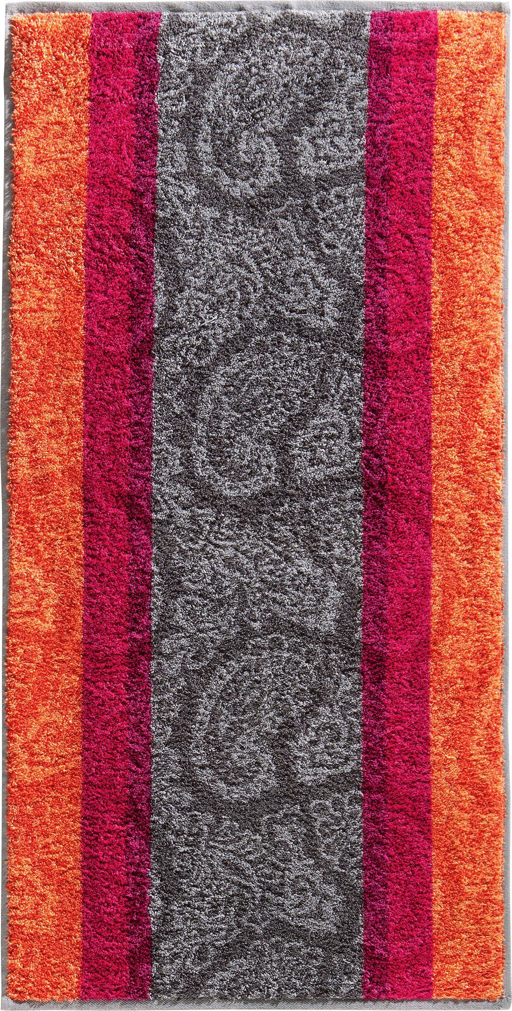 Walk-Frottier Erwin Walk-Frottier (1-St), "Paisley", Duschtuch Müller Frottier Paisley orange Duschtuch