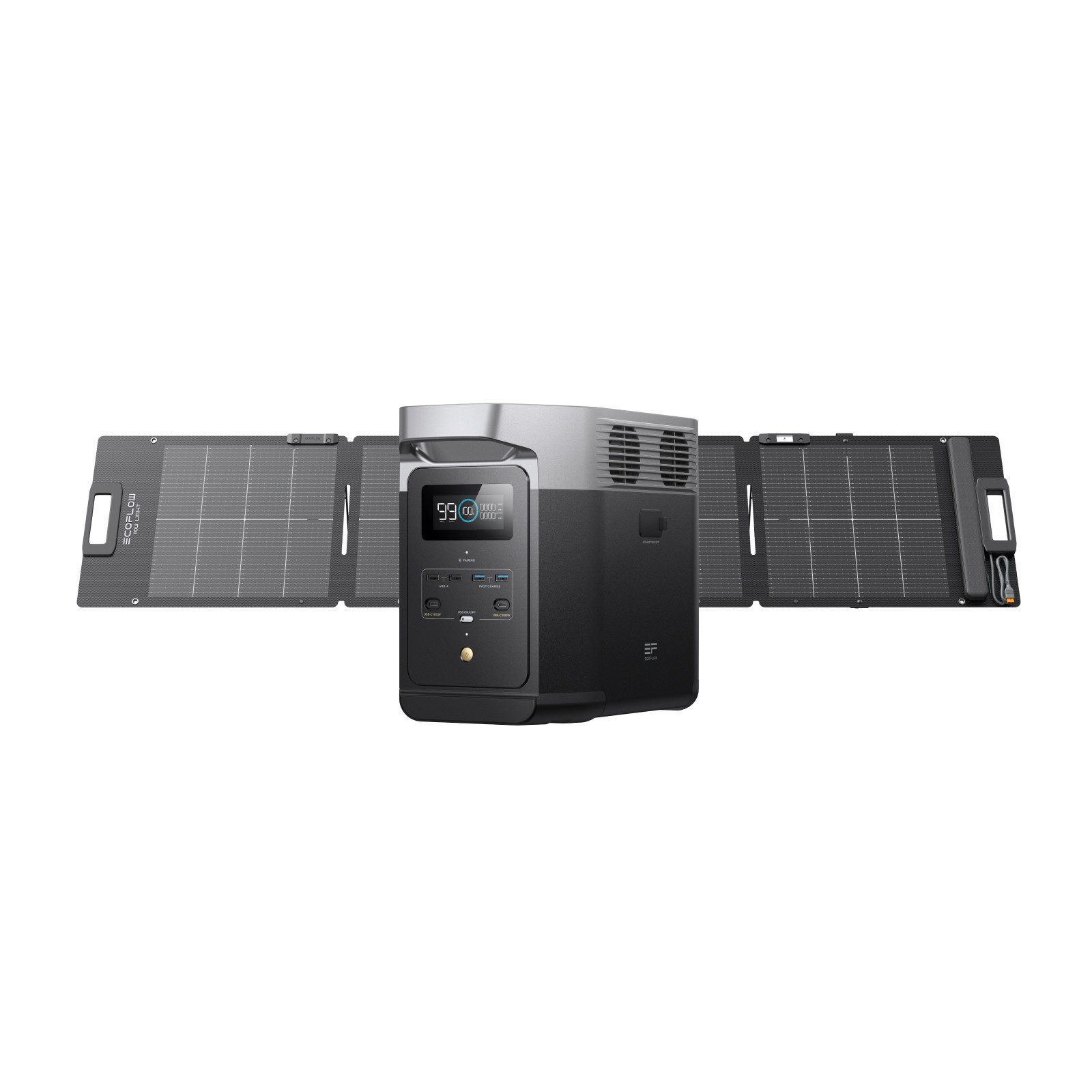 Ecoflow EcoFlow DELTA 2 Tragbare Powerstation mit 110W / 220W Solar Panel Powerstation EcoFlow DELTA 2 Tragbare Generator mit 110W Solar Panel EcoFlow DELTA 2 Tragbare Generator mit 220W Solar Panel 320000 mAh (220 V), Für die Stromversorgung, für Camping und Wohnmobile