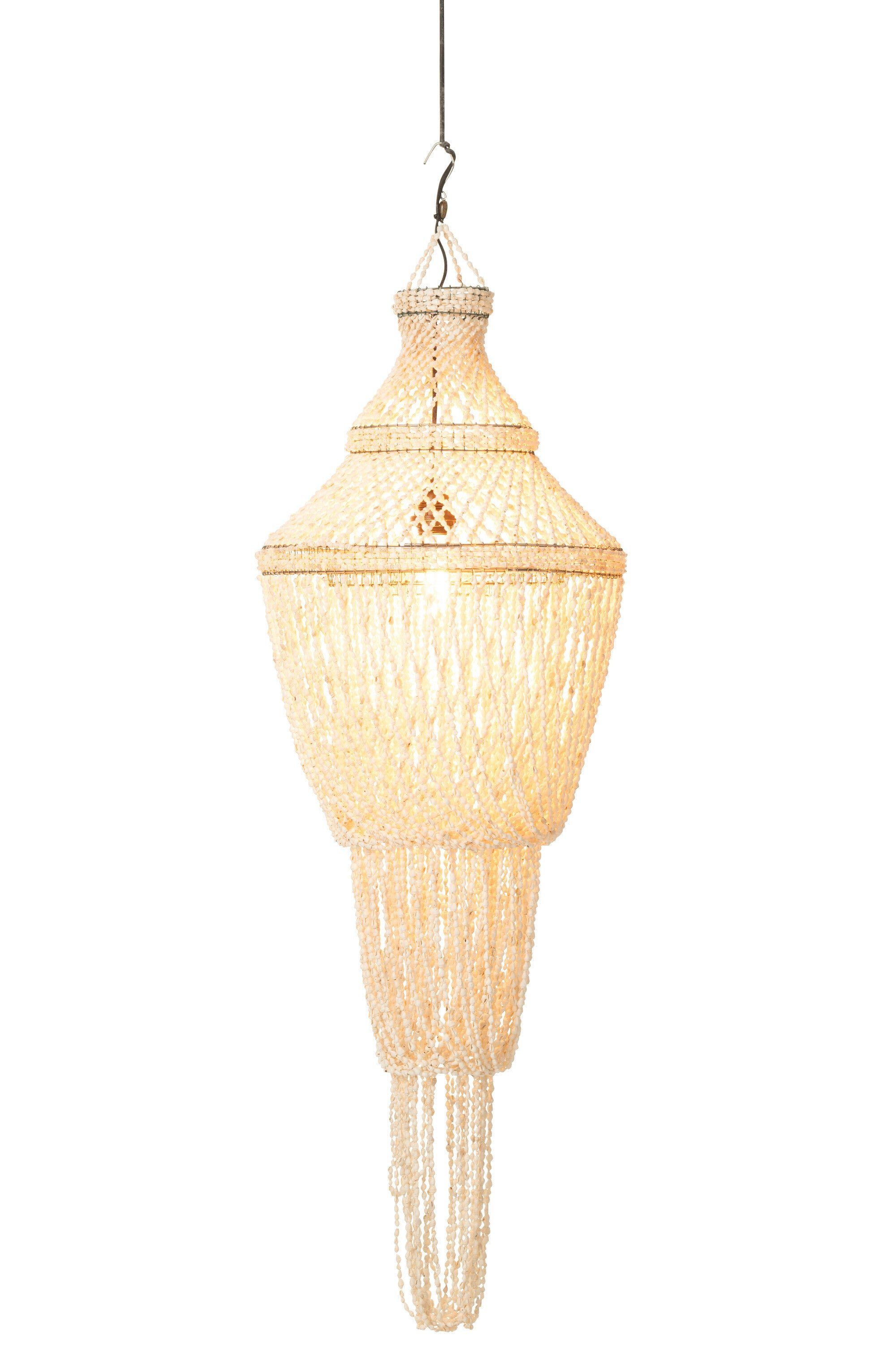 J-line Dekoobjekt Deckenlampe Daisy – Elegantes Meisterwerk aus natürlichen Muscheln