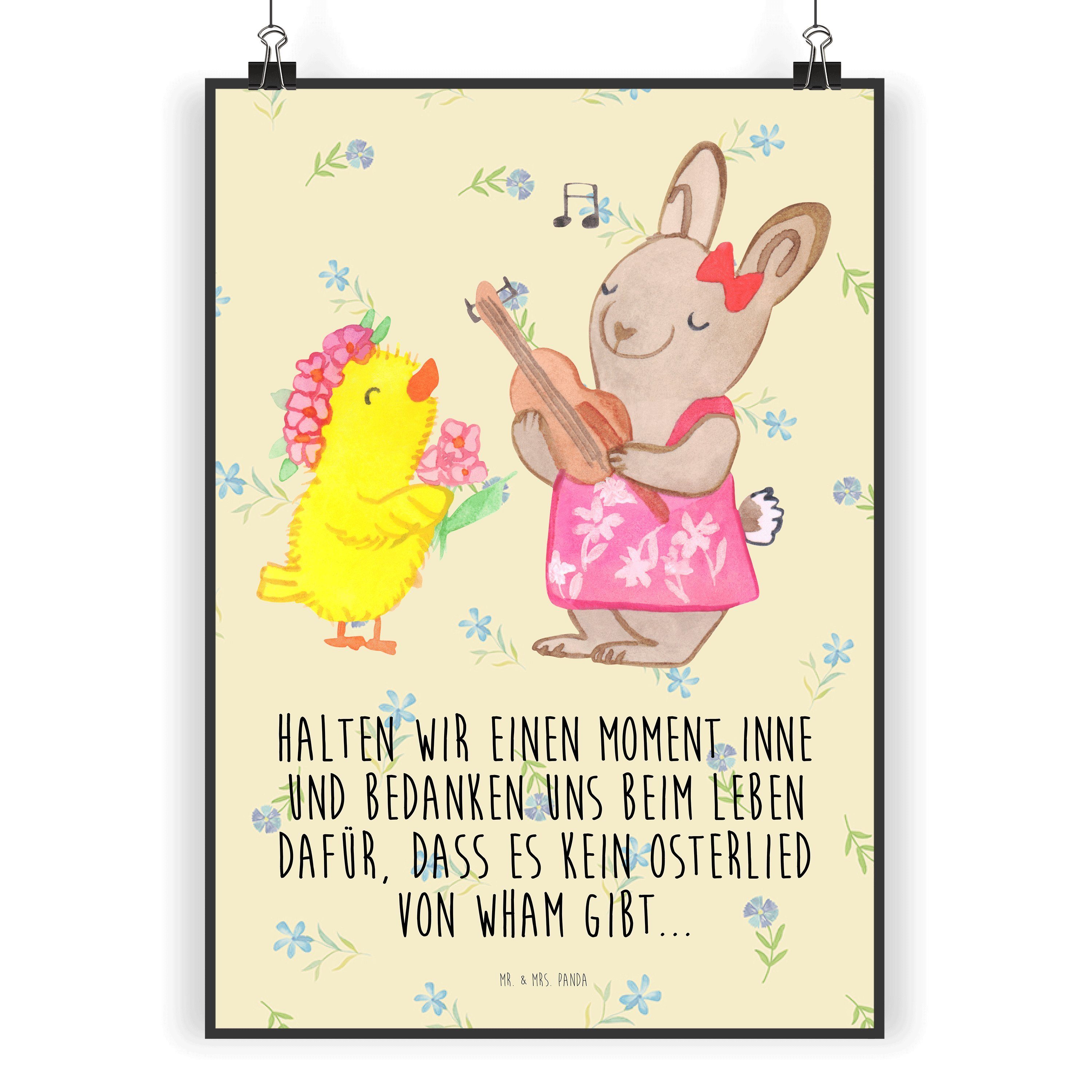 Mr. & Mrs. Panda Poster DIN A5 Ostern Frühlingsgefühle - Blumig - Geschenk, Osterhase, Wandp, Ostern Frühlingsgefühle (1 St), Breites Motivspektrum