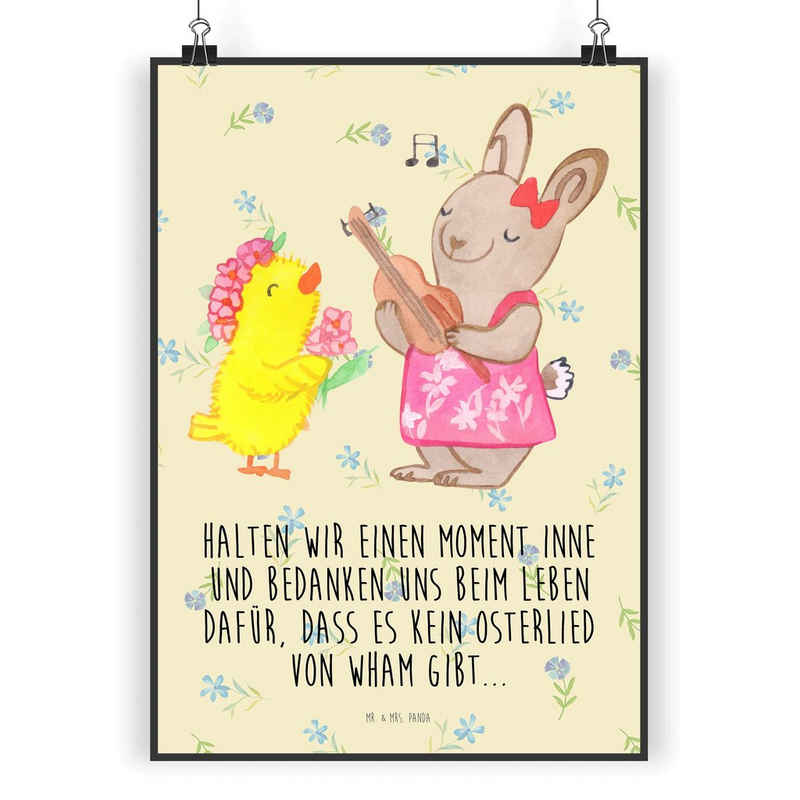 Mr. & Mrs. Panda Poster DIN A5 Ostern Frühlingsgefühle - Blumig - Geschenk, Osterhase, Wandp, Ostern Frühlingsgefühle (1 St), Breites Motivspektrum