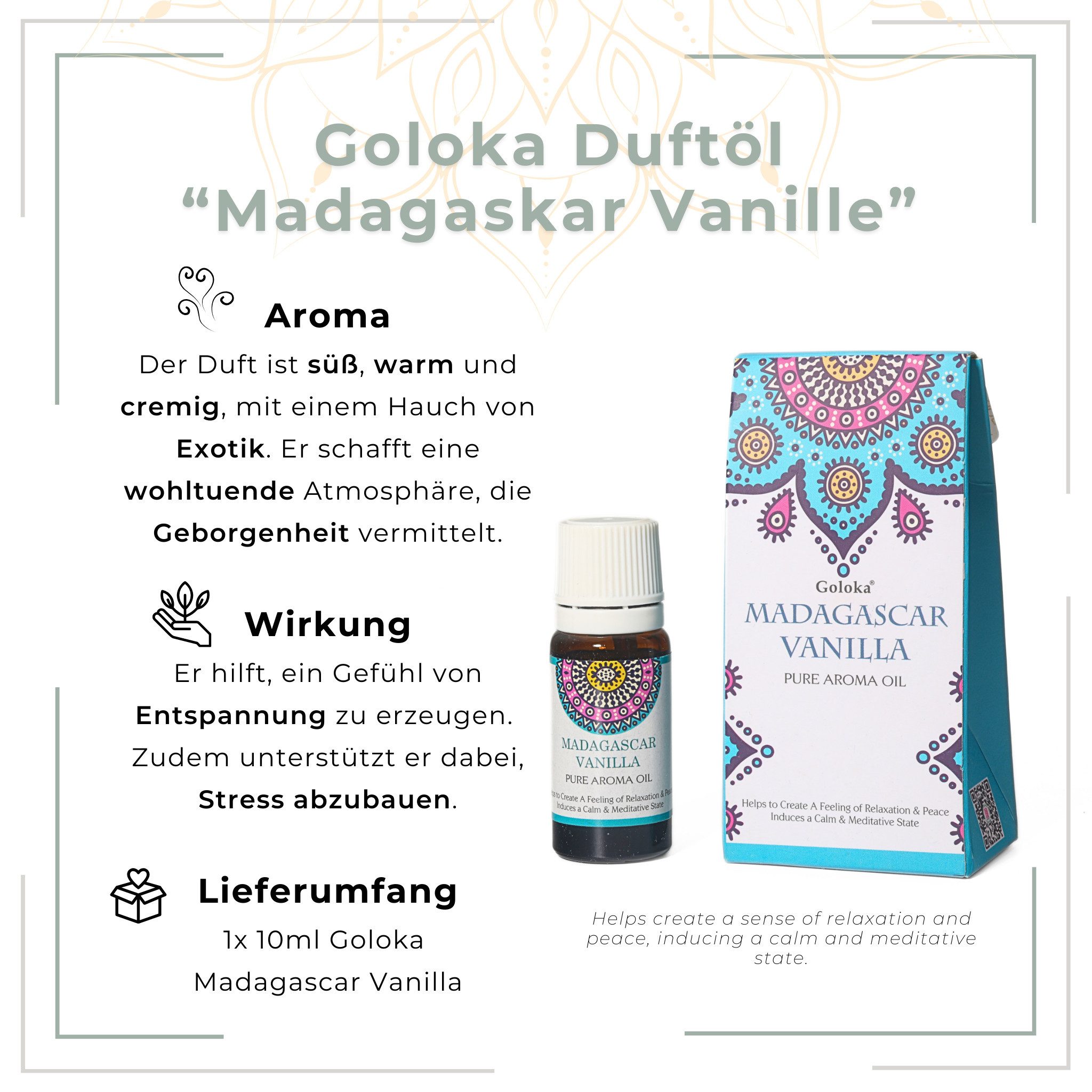 Thumbnail - LAVISA Duftöl von Goloka, Naturdüfte für Aromatherapie, Diffusor, Duftlampe, Duftöl ätherisches Öl Nag champa Aroma esot...