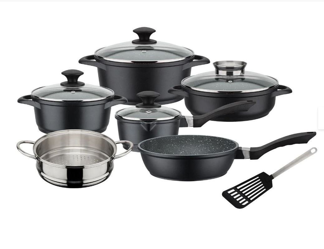 Kochtopf Gourmet Granit Kochgeschirr-Set 10-teilig