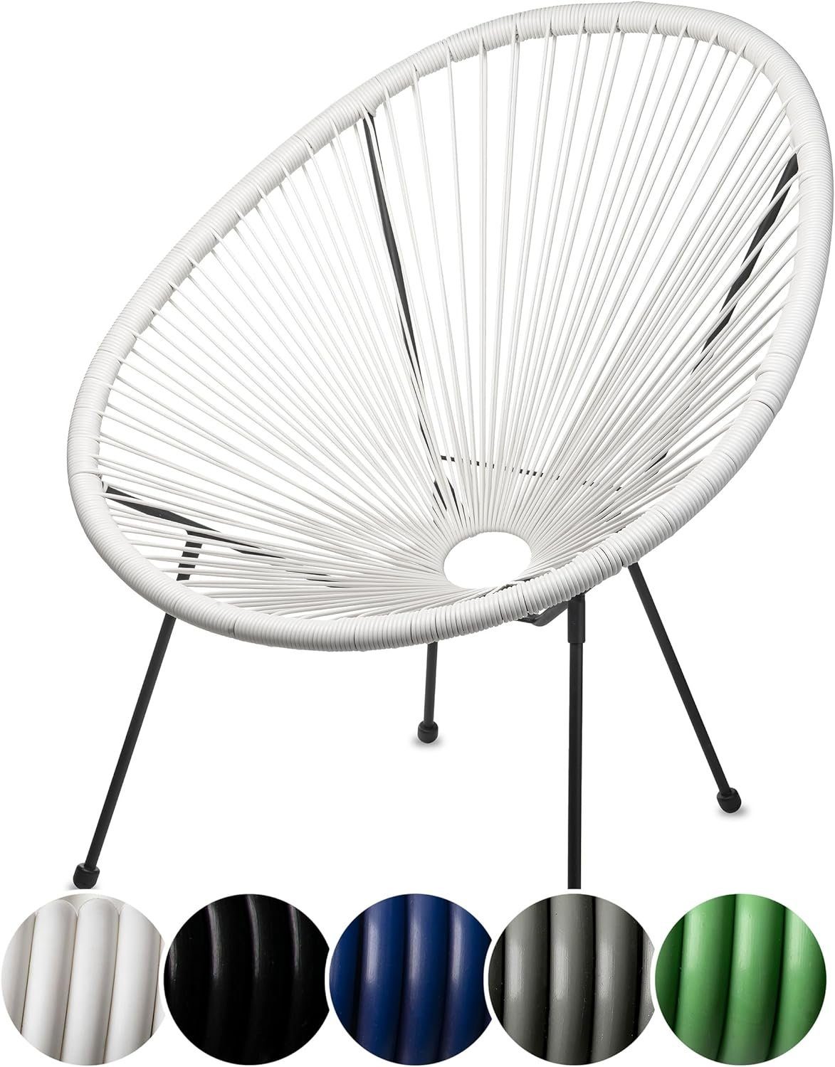 sunnypillow Gartenstuhl Acapulco, gemütlicher Loungesessel für Terrasse, Ga günstig online kaufen