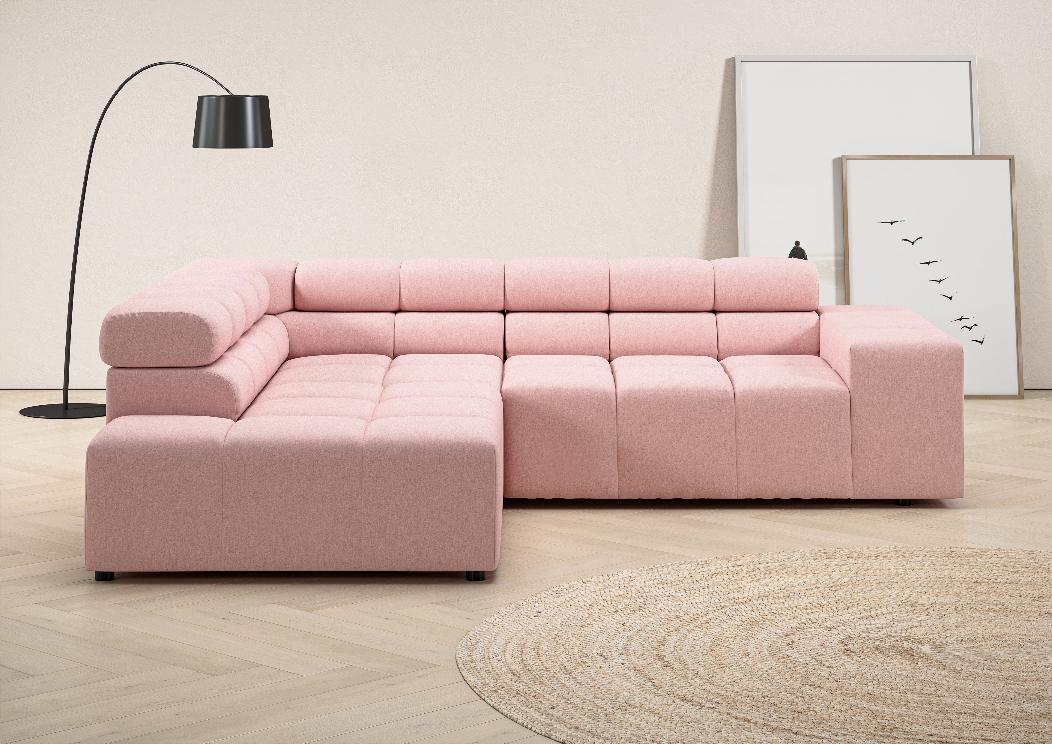 INOSIGN Ecksofa Ancona, incl. Kopfteilverstellung + günstig online kaufen