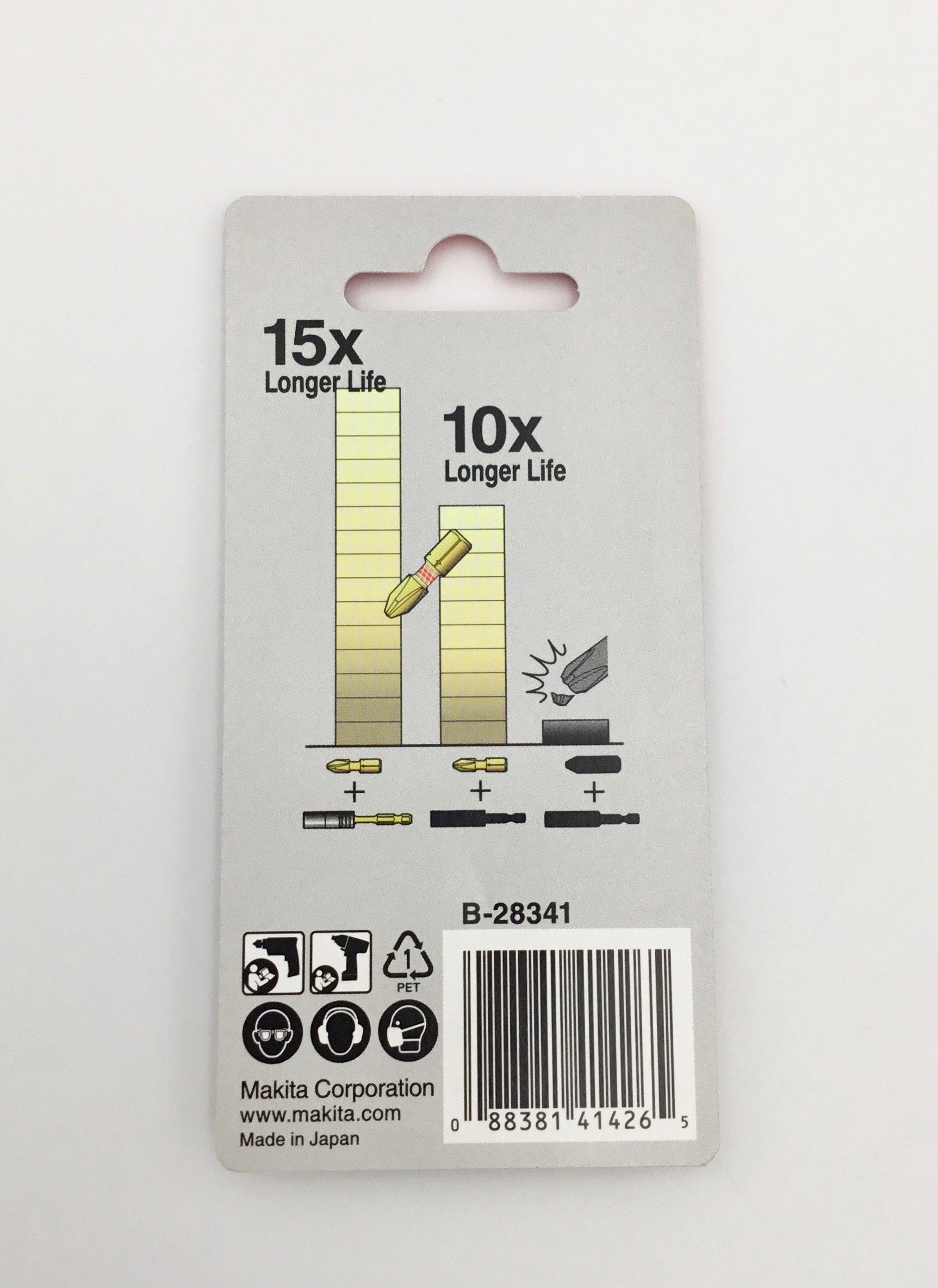 Makita Bit-Set Bit PH3 Impact Gold Torsion 25mm / 2 St. B-28341, Makita Bit PH3 Impact Gold Torsion 25mm / 2 Stück B-28341