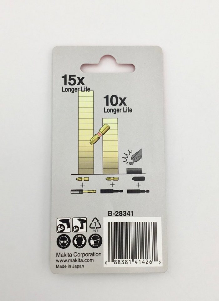 Thumbnail - Makita Bit-Set Bit PH3 Impact Gold Torsion 25mm / 2 St. B-28341, Makita Bit PH3 Impact Gold Torsion 25mm / 2 Stück B-283...