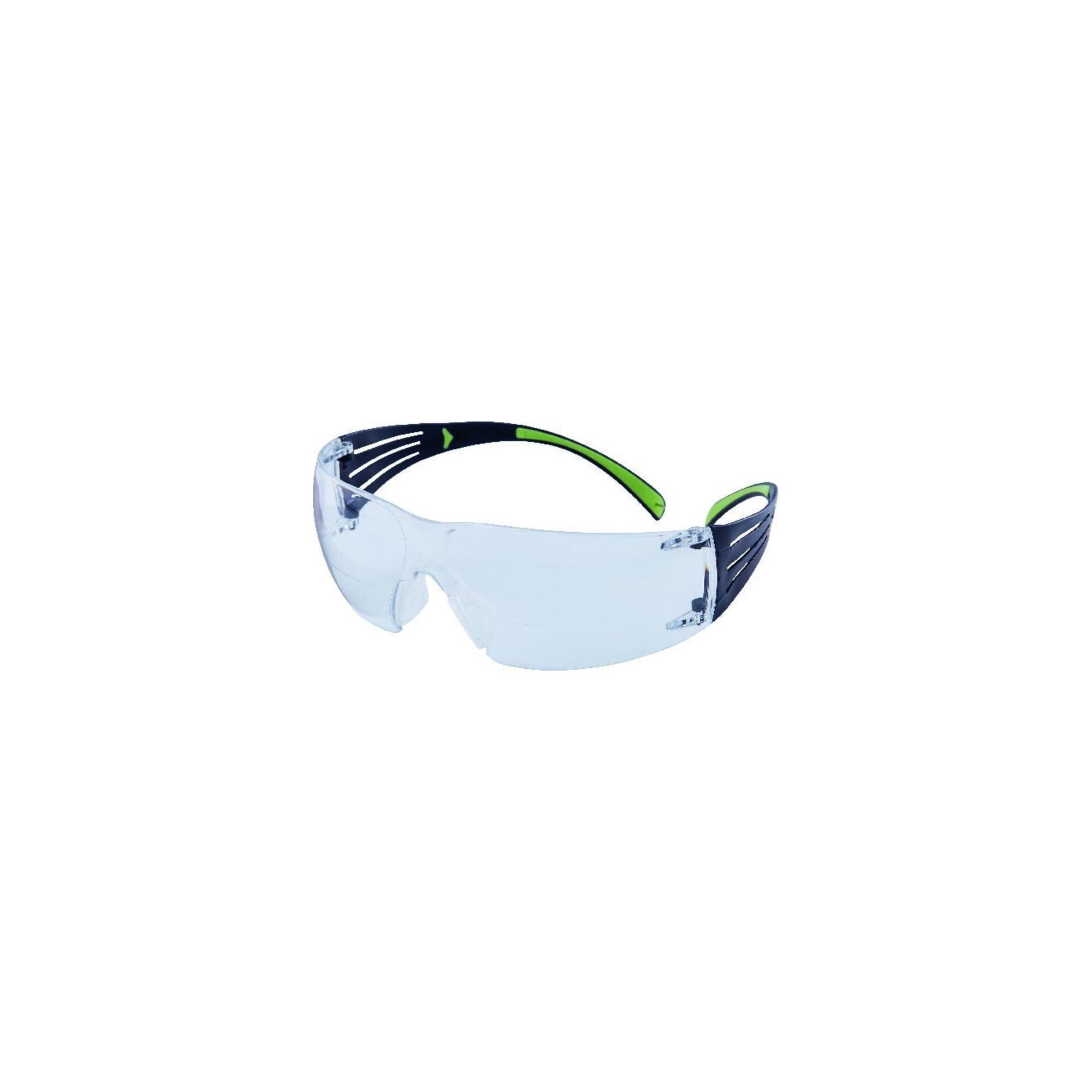 Brille 3M Schutzbrille Reader SecureFit-SF400 EN166 Bügel schw. grün,Scheiben