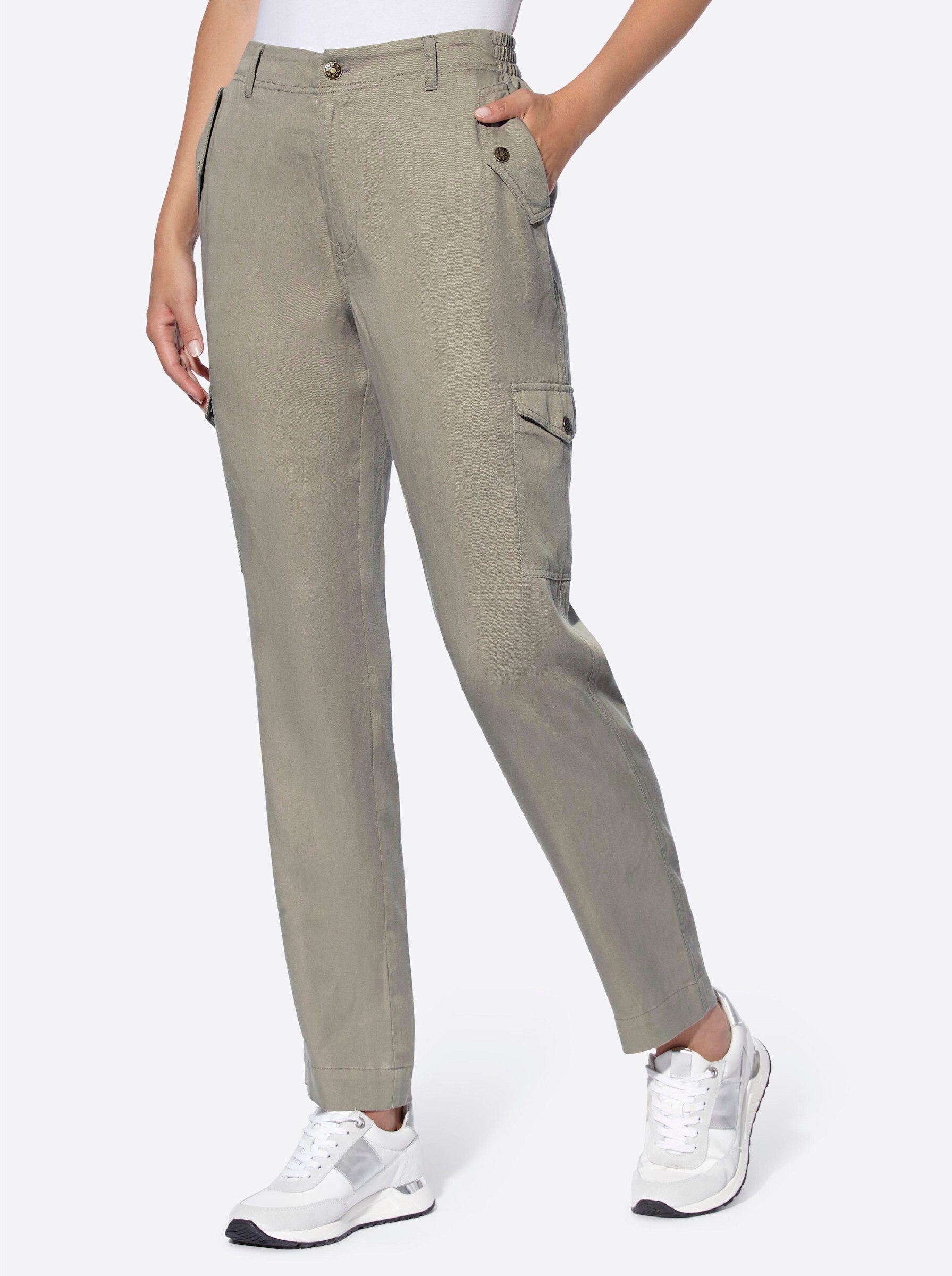 heine Jerseyhose Cargohose Innenbeinlänge ca. 74 günstig online kaufen