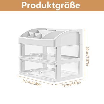 Juoungle Aufbewahrungsbox Schreibtisch-Organizer mit Schubladen, Aufbewahrung für Bürobedarf