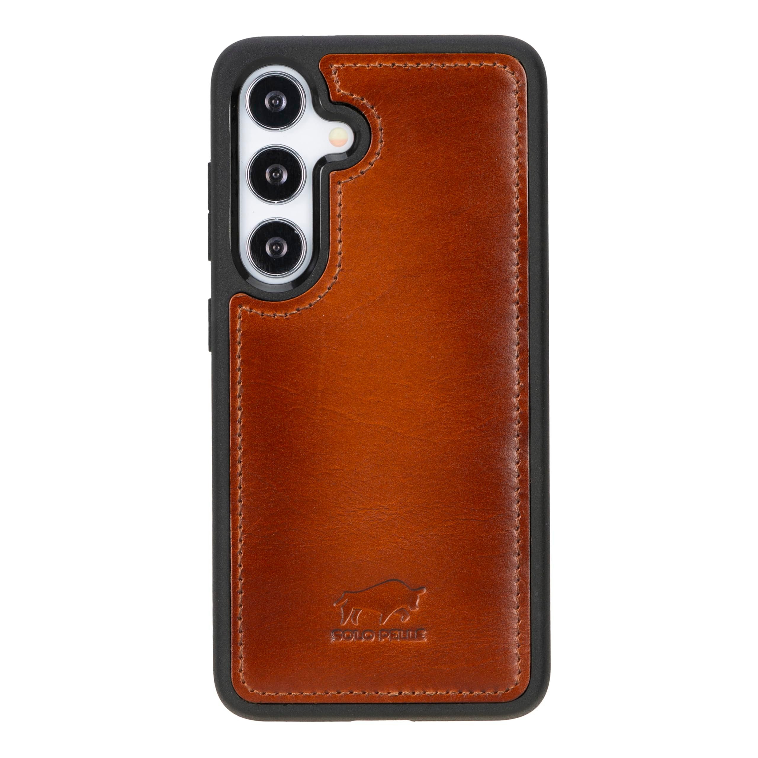 Solo Pelle Smartphonetasche Lederhülle für Samsung Galaxy S25 Hülle Echtleder, Model: Stanford