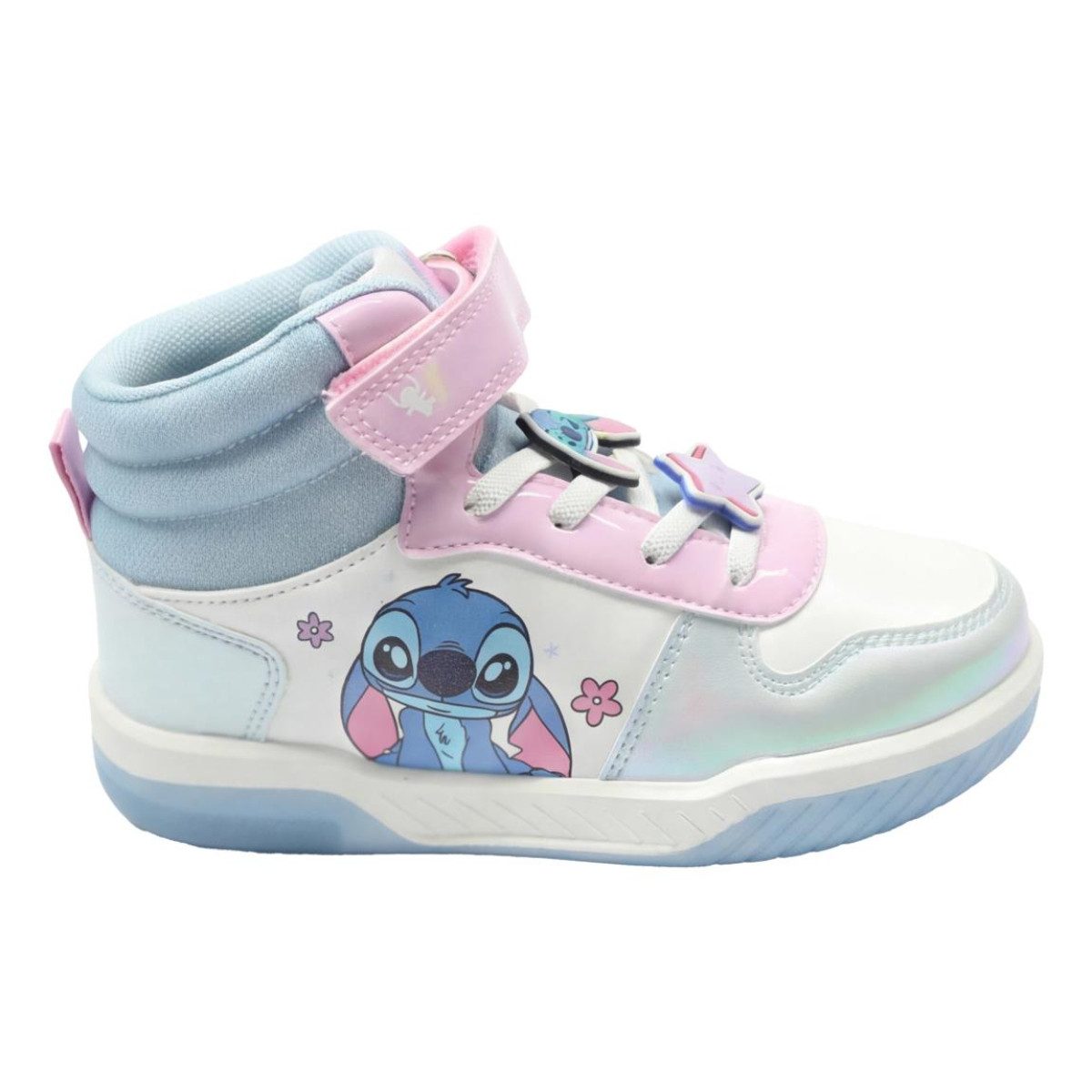 Disney Stitch Leuchtschuhe Kinder Sneaker im Basketball Look Sneaker