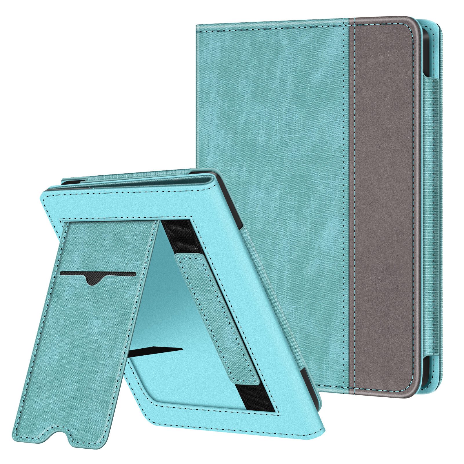 Fintie E-Reader-Hülle für Tolino Shine Color/5 (2024) & Kobo Clara Colour / BW (2024), Kickstand Hülle mit Kartenfach Handschlaufe und Auto Sleep/Wake