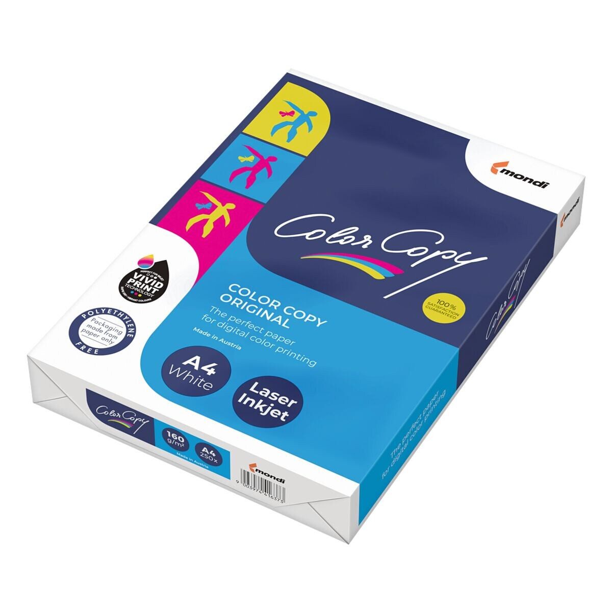 Mondi Business Paper Farblaser-Druckerpapier Color Copy, Format DIN A4, 250 g/m², 161 CIE, 250 Blatt