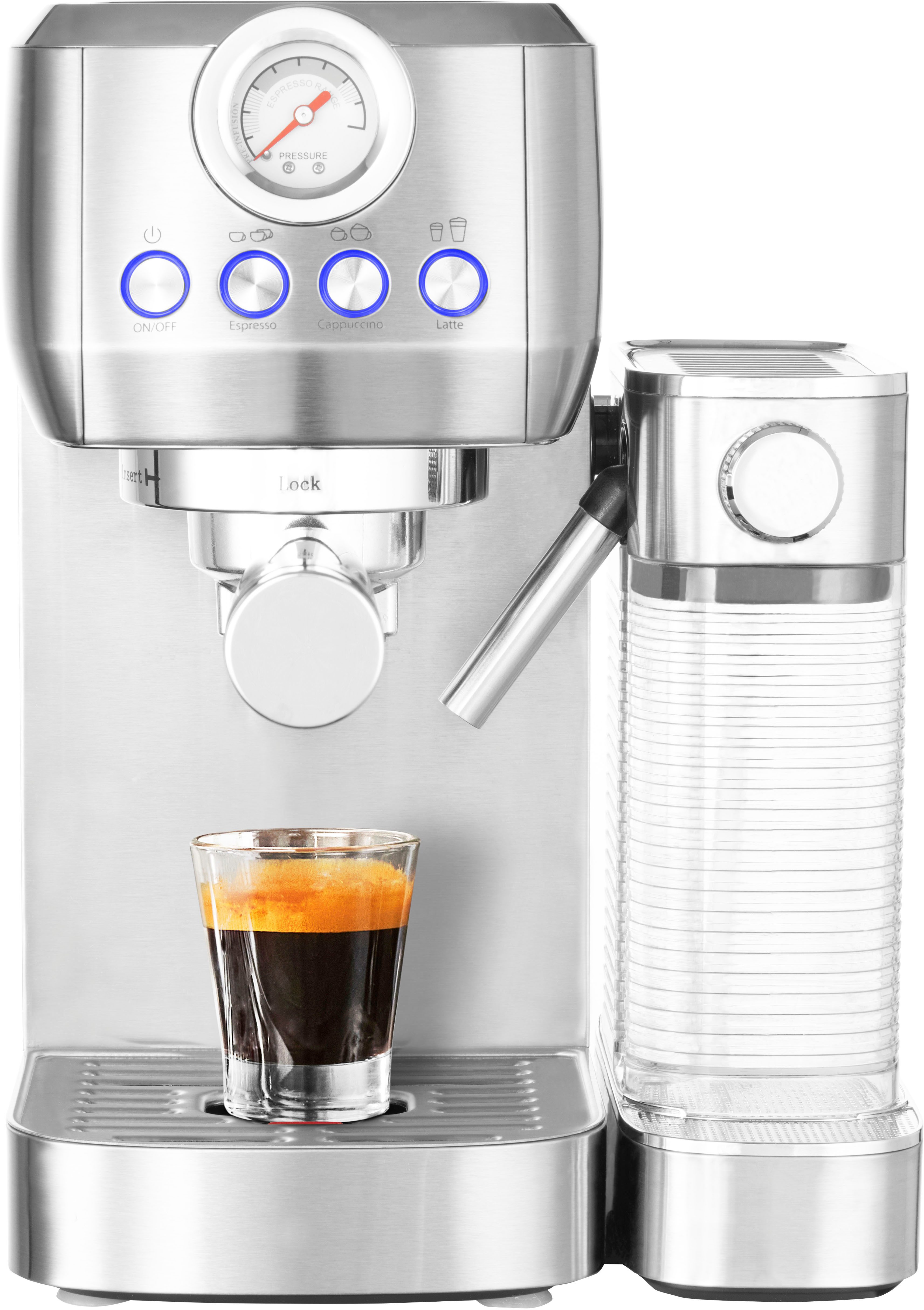 Gastroback Espressomaschine 42722 DESIGN ESPRESSO PICCOLO PRO M, mit integriertem, automatischem Milchaufschäumer