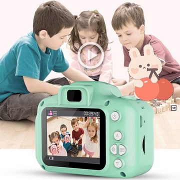 Tadow Kinder Kamera,mit 2.0-Zoll,Cartoon-Aufkleber,1080P HD 32GB,USB Sofortbildkamera