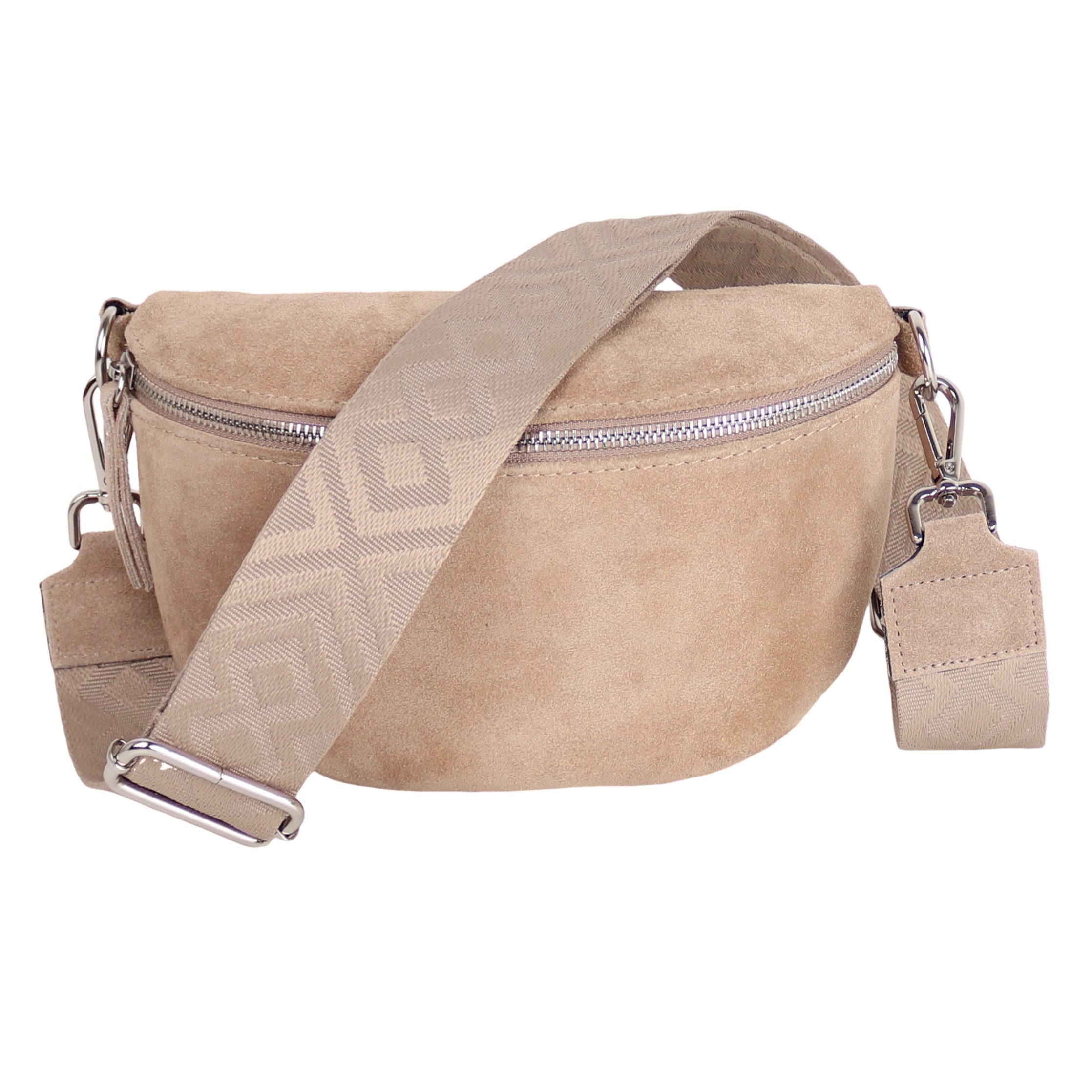 Bauchtasche Damen, Echtleder,Leder, Made in Italy, Umhängetasche, Brusttasche