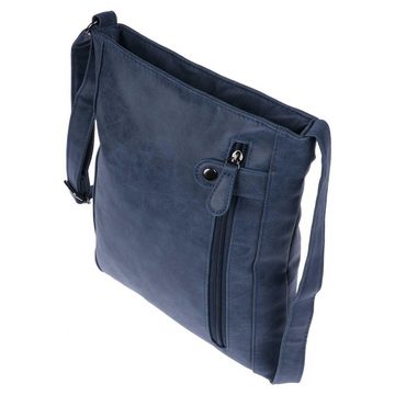 Christian Wippermann Umhängetasche Damen Tasche Schultertasche Umhängetasche Crossove (1-tlg), Bag Leder Optik Handtasche