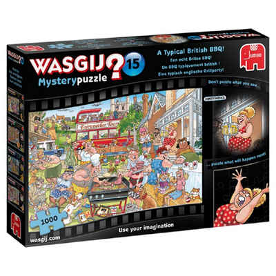 Puzzle Wasgij Mystery 15 Eine englische Grillparty, 1000 Puzzleteile