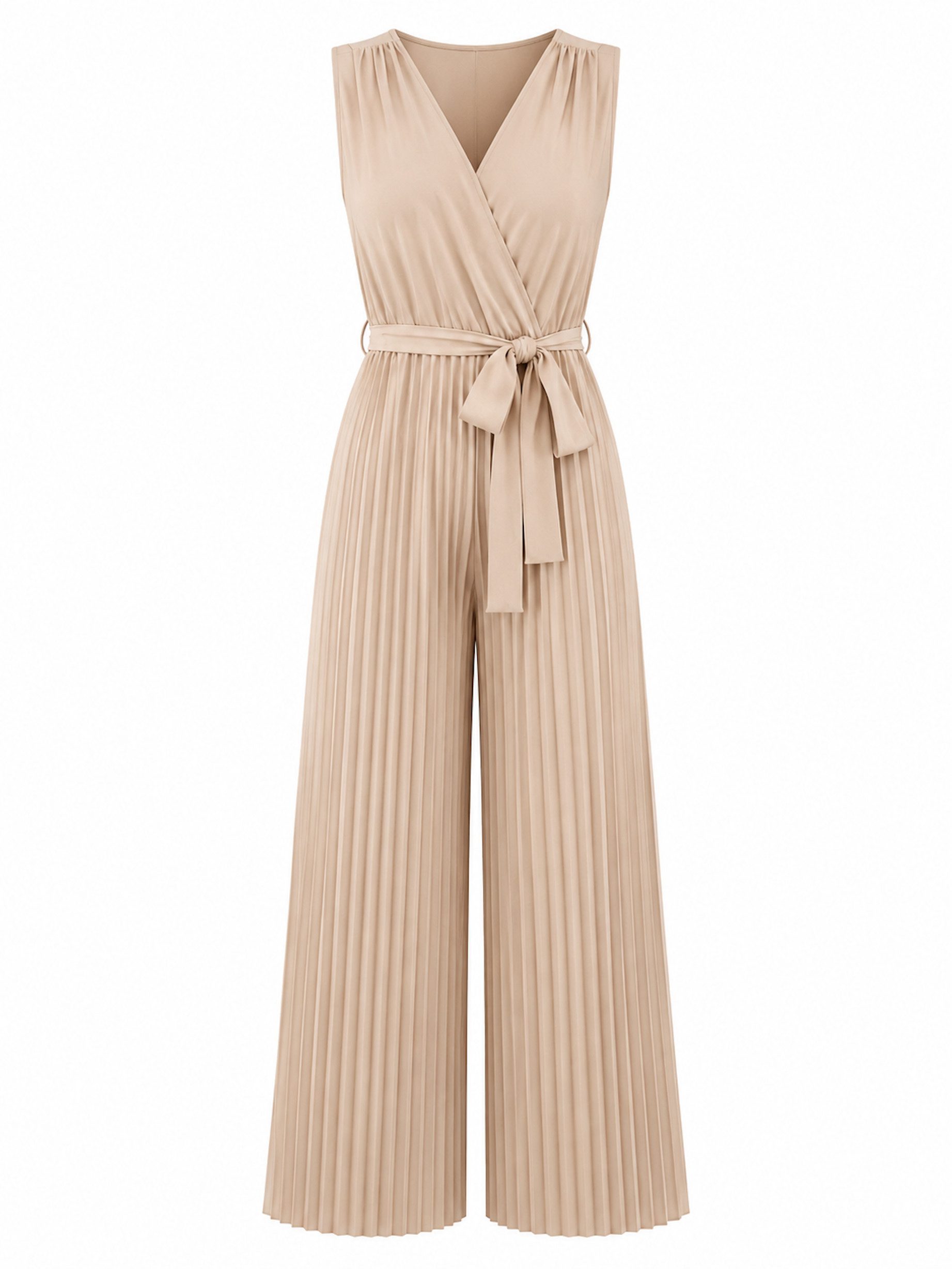 Worldclassca Jumpsuit Worldclassca Jumpsuit Pleated Overalls mit Gürtel Ärmellos Sommer Neu Neue Kollektion - Stilvolle und gemütliche Sommer Mode für Damen
