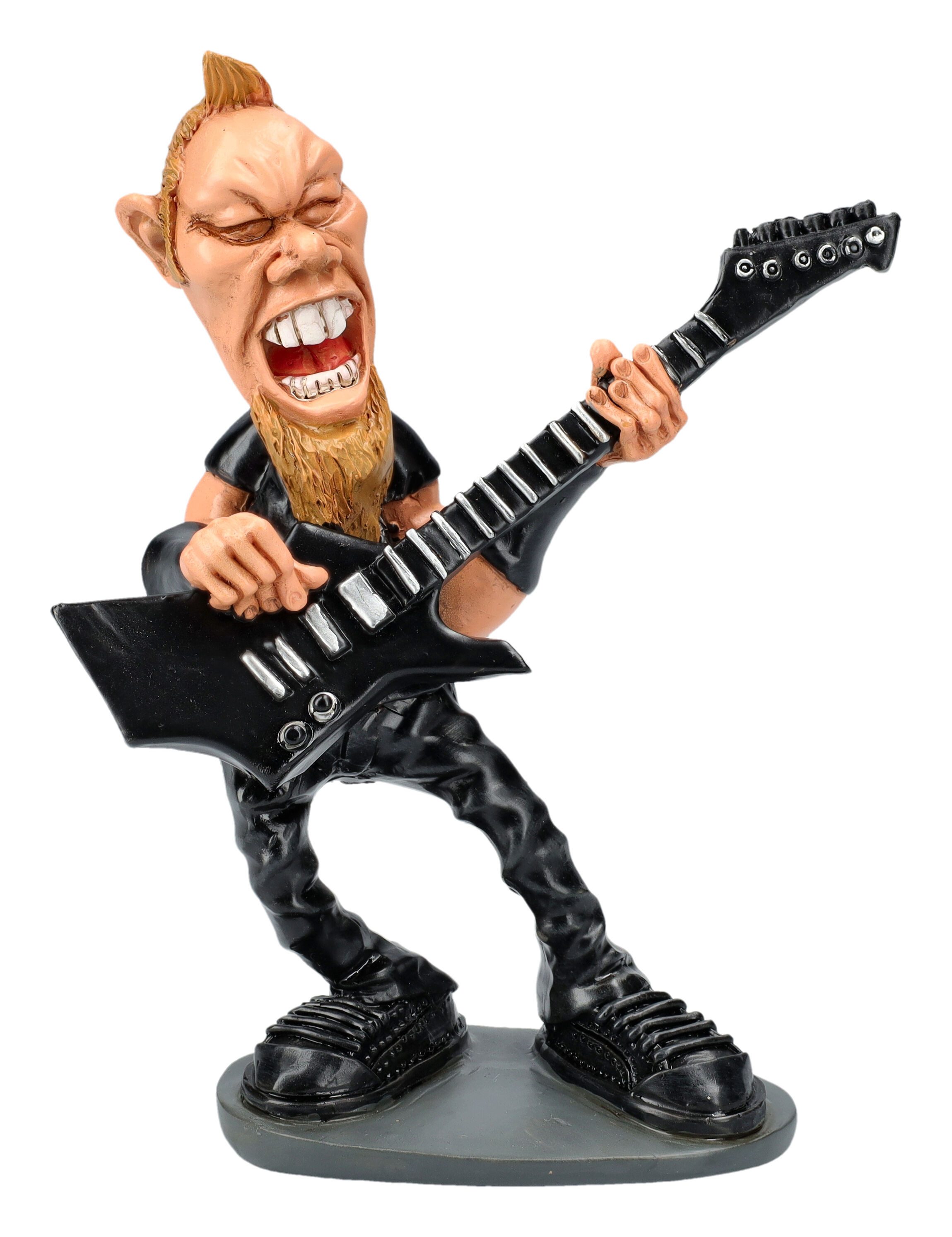 Figuren Shop GmbH Dekofigur Lustige Rockstar Figur - Sänger James - Rockmus günstig online kaufen