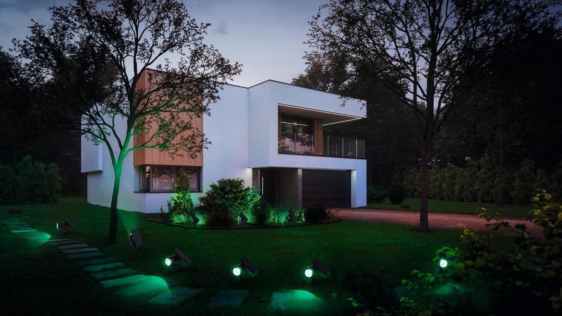 Ledvance LED Wegeleuchte Ledvance Tageslichtweiß, 6W, Solarleuchte LED Bewegungs Sensor BEWEGUNGSMELDER Außen-Stehlampe Garten