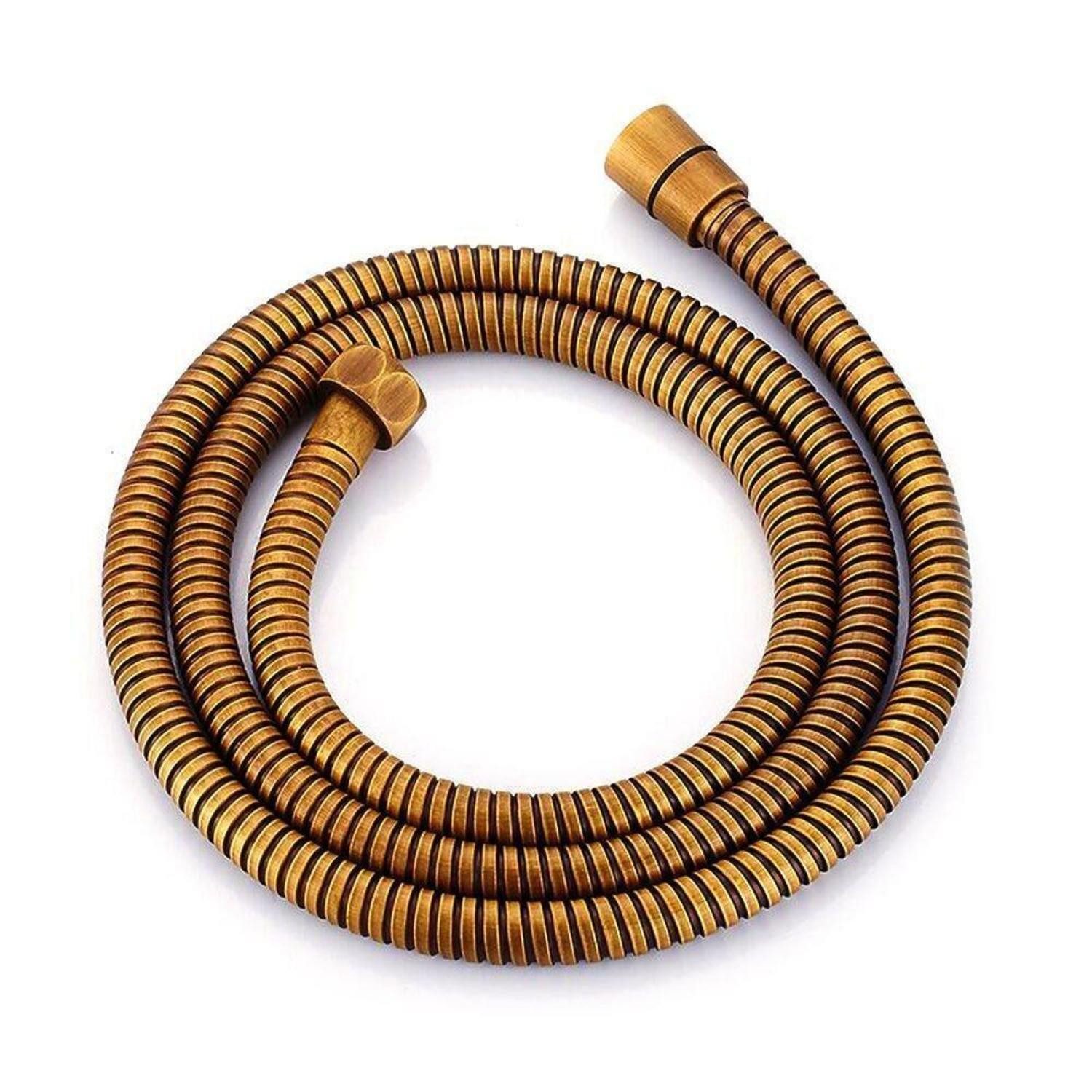 LuxusKollektion Brauseschlauch Duschschlauch Edelstahl 1,5m goldfarben