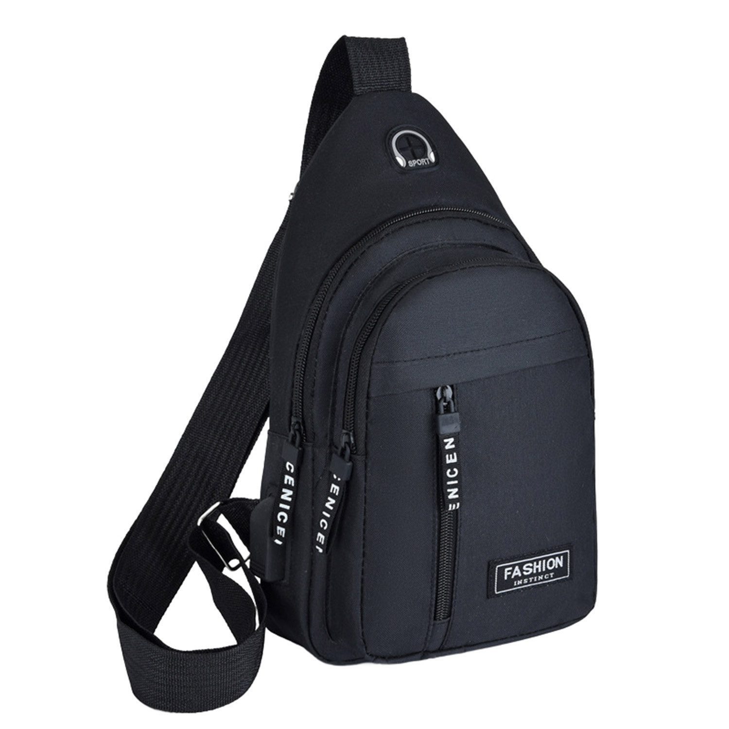 Schultertasche Brusttasch Crossbody, Casual Brust Rucksack, Outdoor Umhängetasche