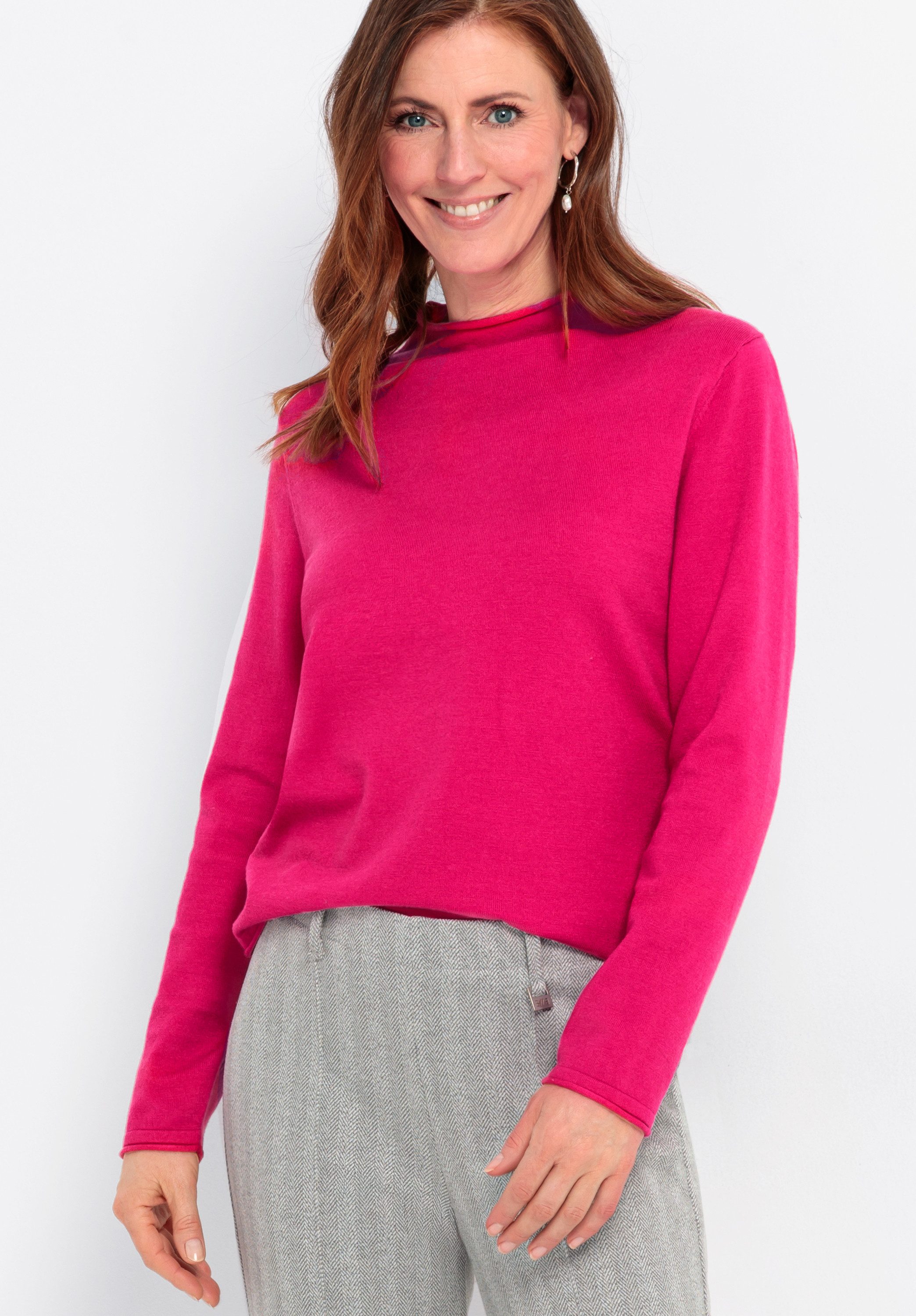 bianca Strickpullover NOVIS Feinstrick in Trendfarbe günstig online kaufen