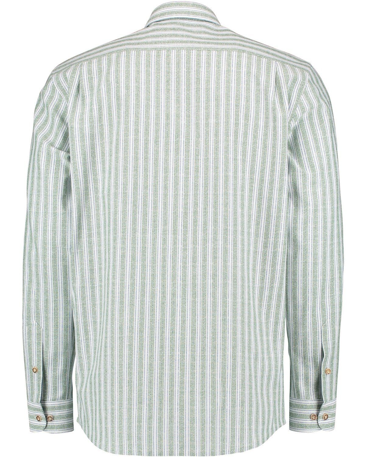 Luis Steindl Trachtenhemd Trachtenhemd mit Streifen Grün