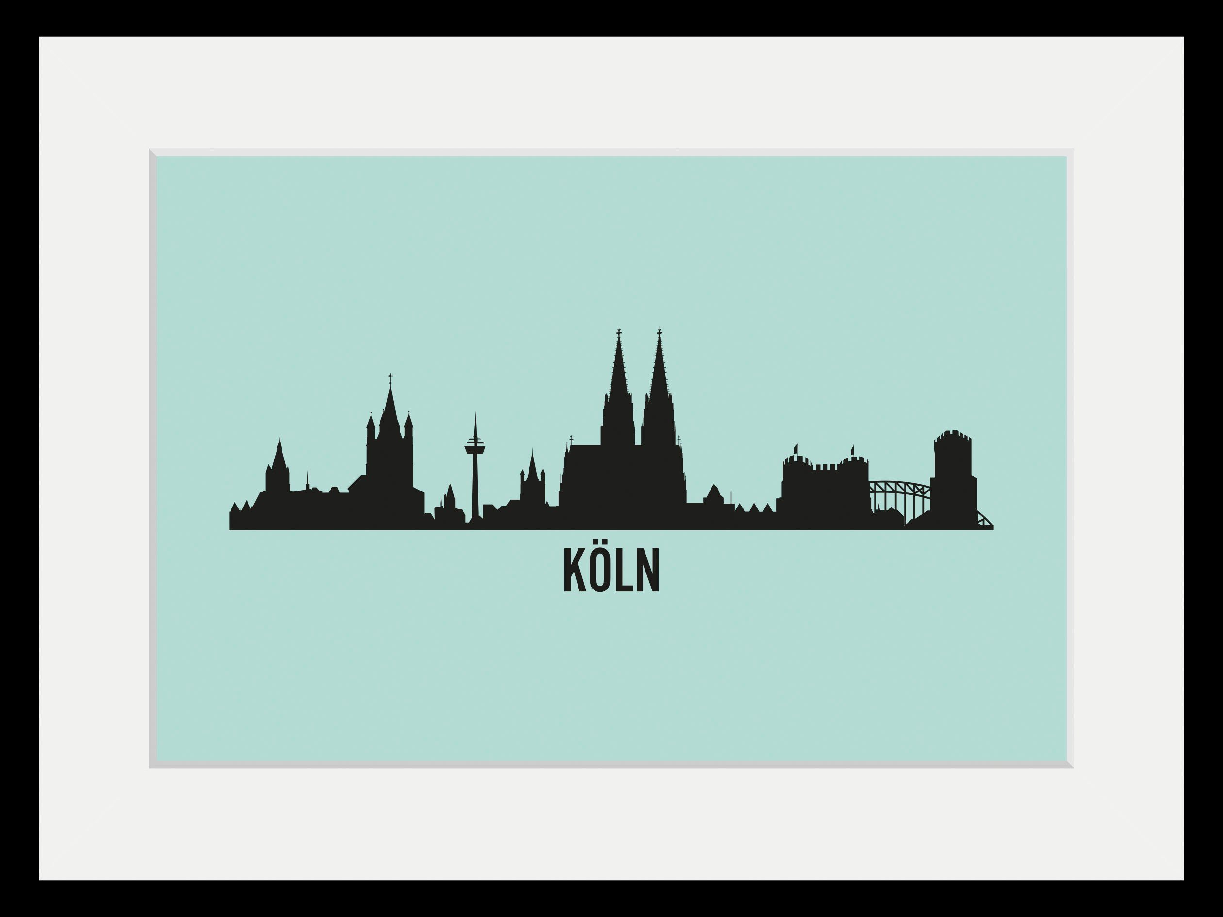 Städte Köln (1 St) Skyline, queence Bild