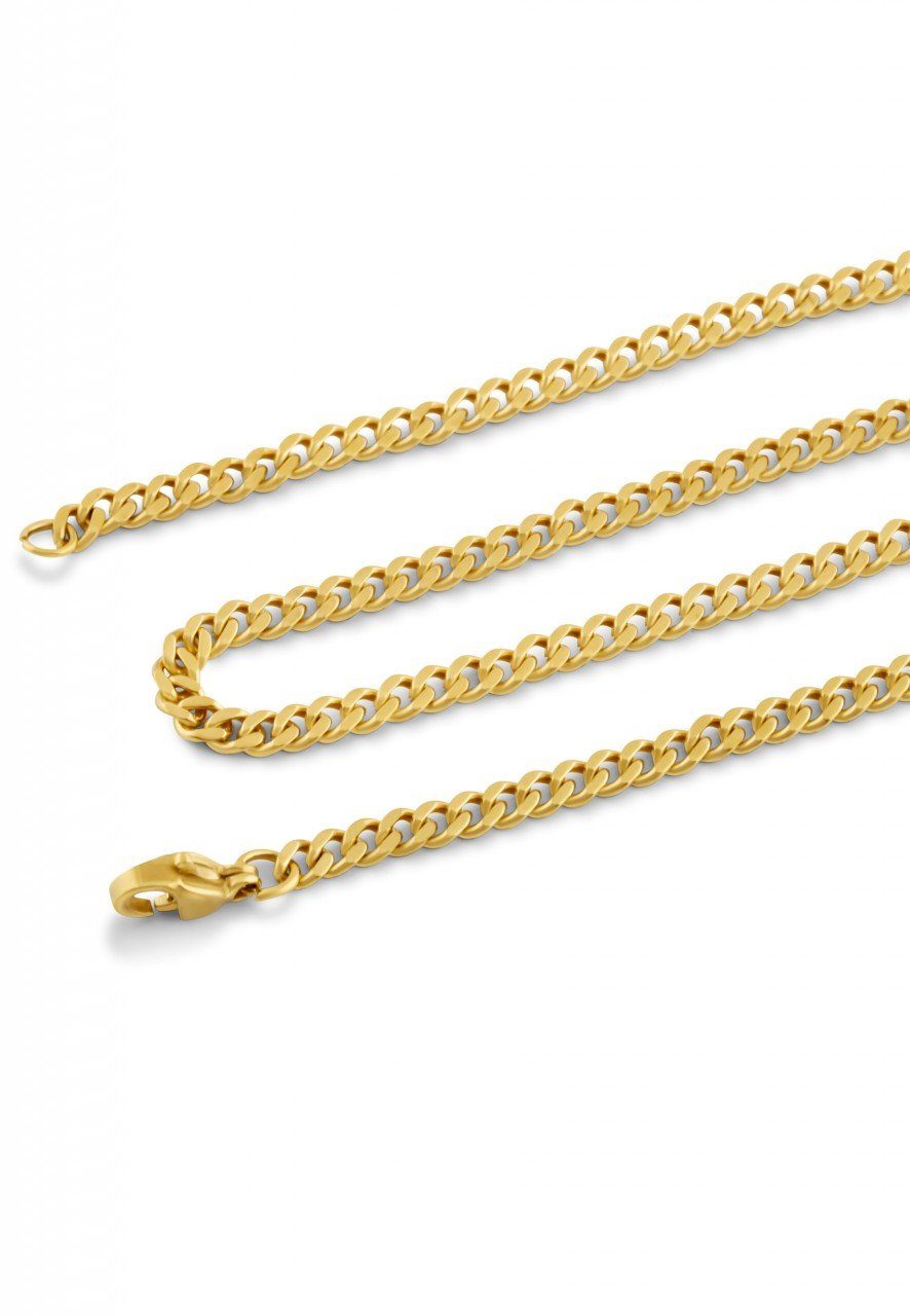 Akitsune Edelstahlkette Fibra Kette Gold - 70cm - 3mm 70 cm // 27.56 In