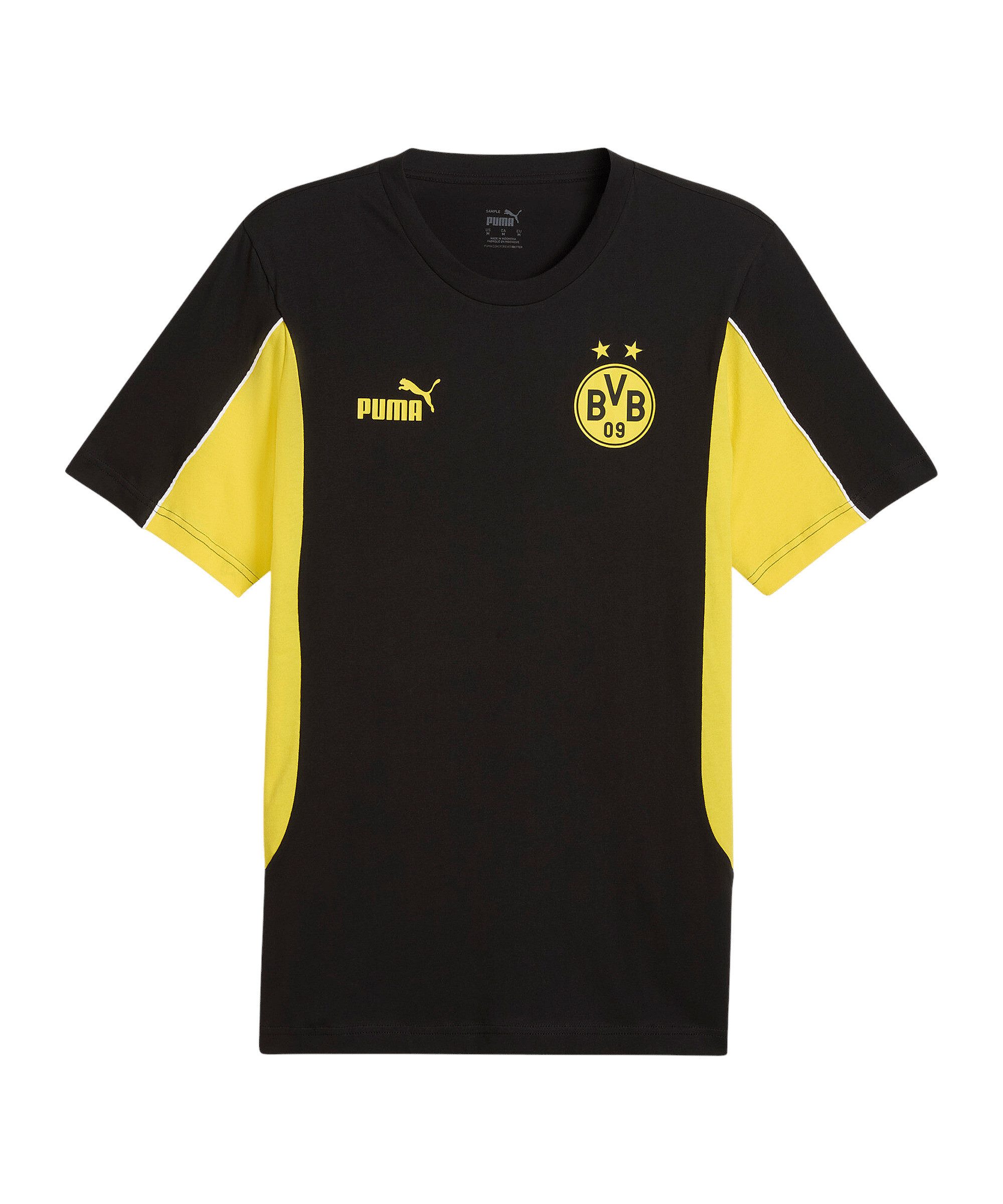 PUMA T-Shirt PUMA Borussia Dortmund Ftblarchive T-Shirt Baumwolle
