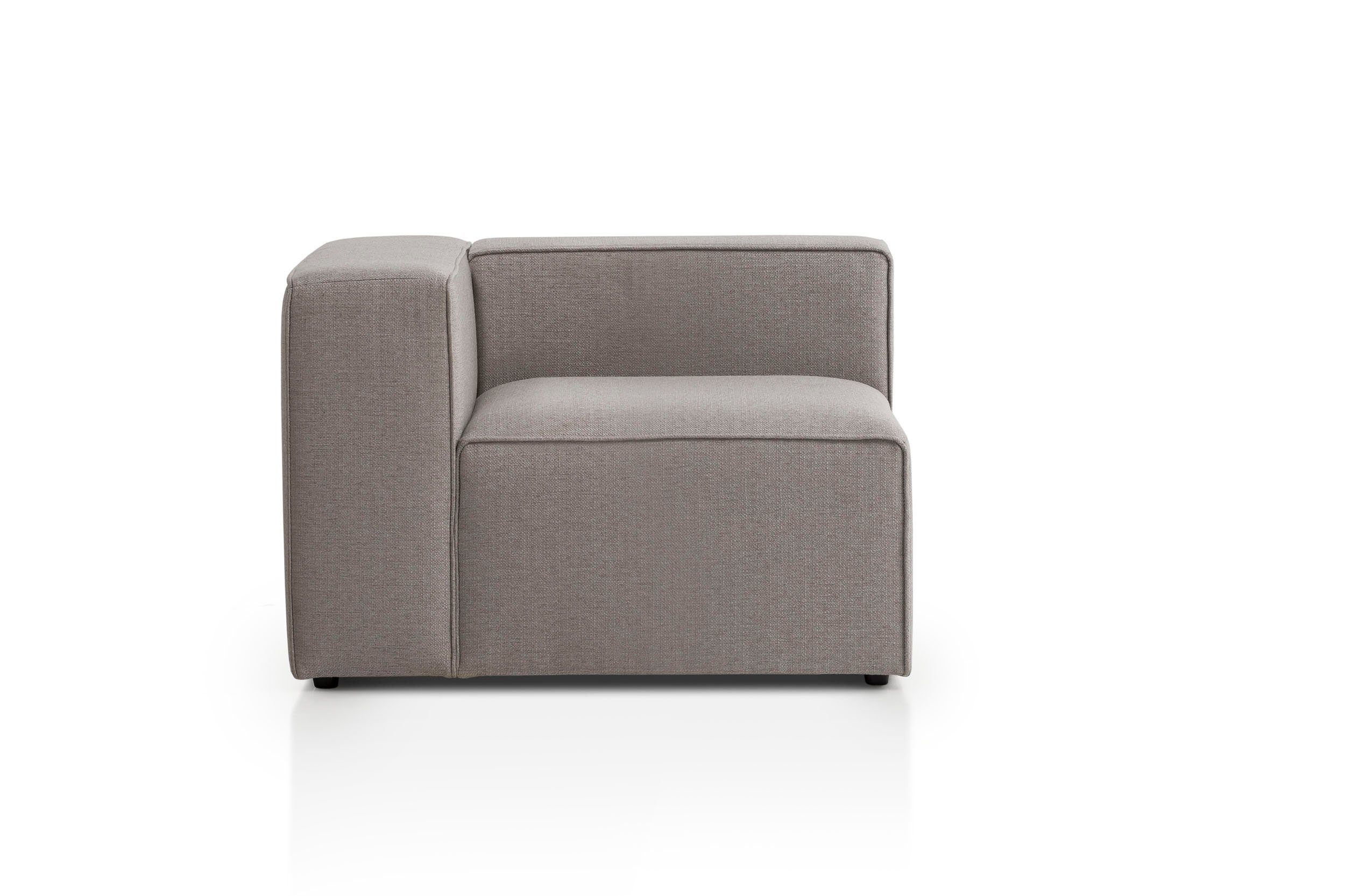 XDREAM Sofa-Eckelement Milos, als Modul oder separat verwendbar (1 St., individuell kombinierbar), individuell kombinierbare Wohnlandschaft, skandinavisches Design