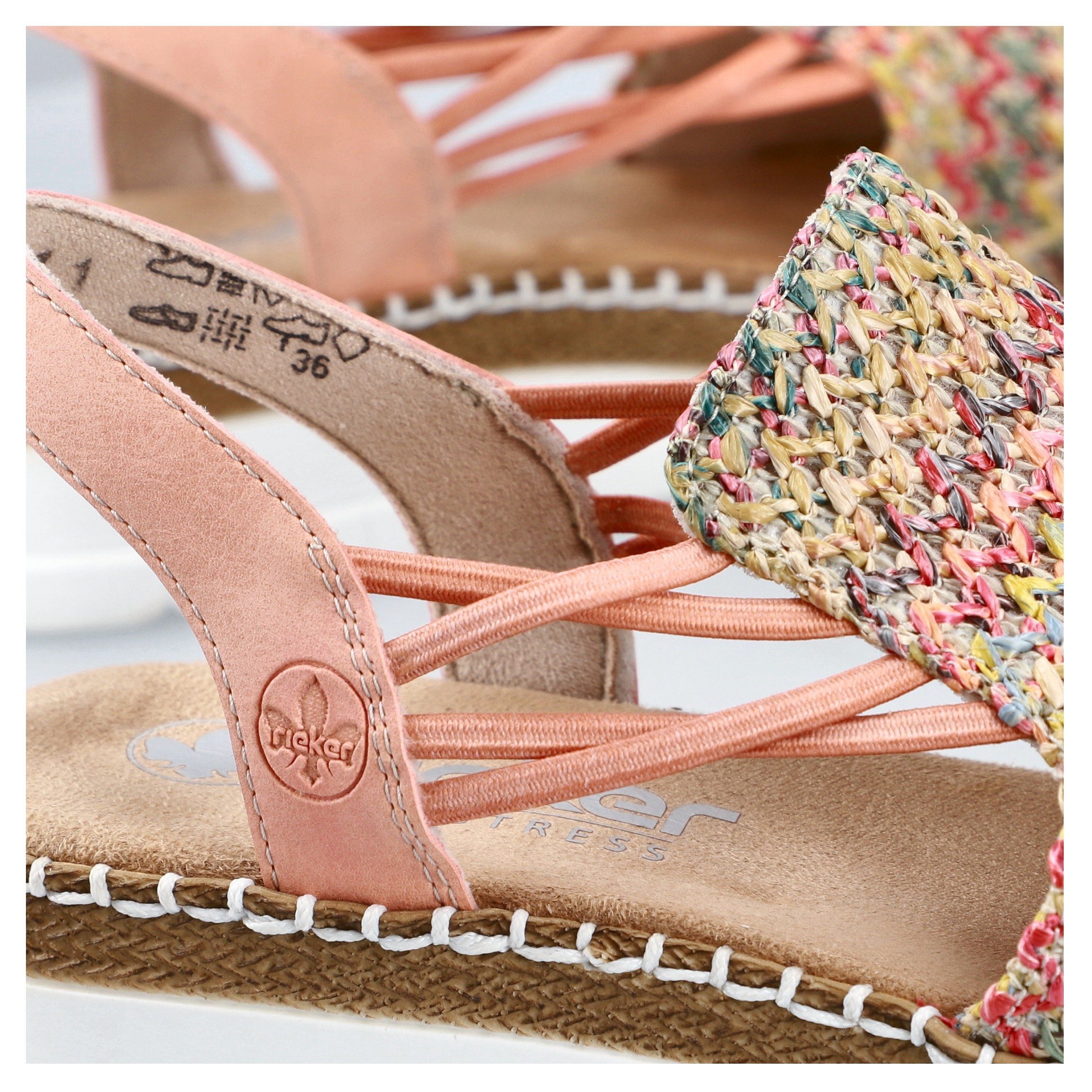 Rieker Sandale, Sommerschuh, Sandalette, Keilabsatz, in günstig online kaufen