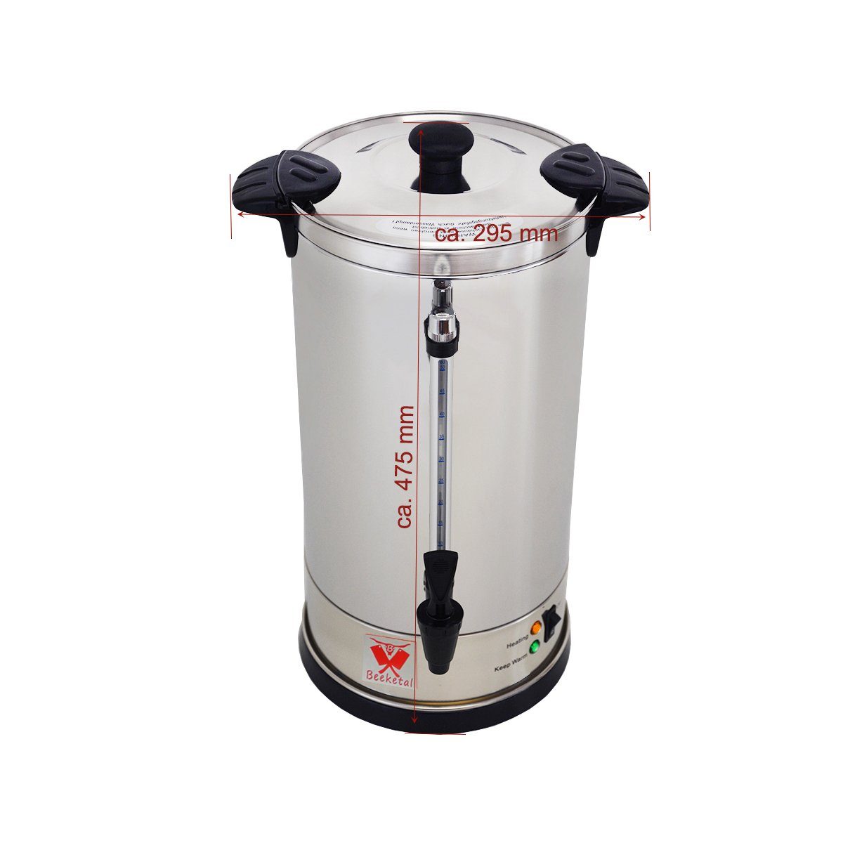 Beeketal Filterkaffeemaschine, 9l Kaffeekanne