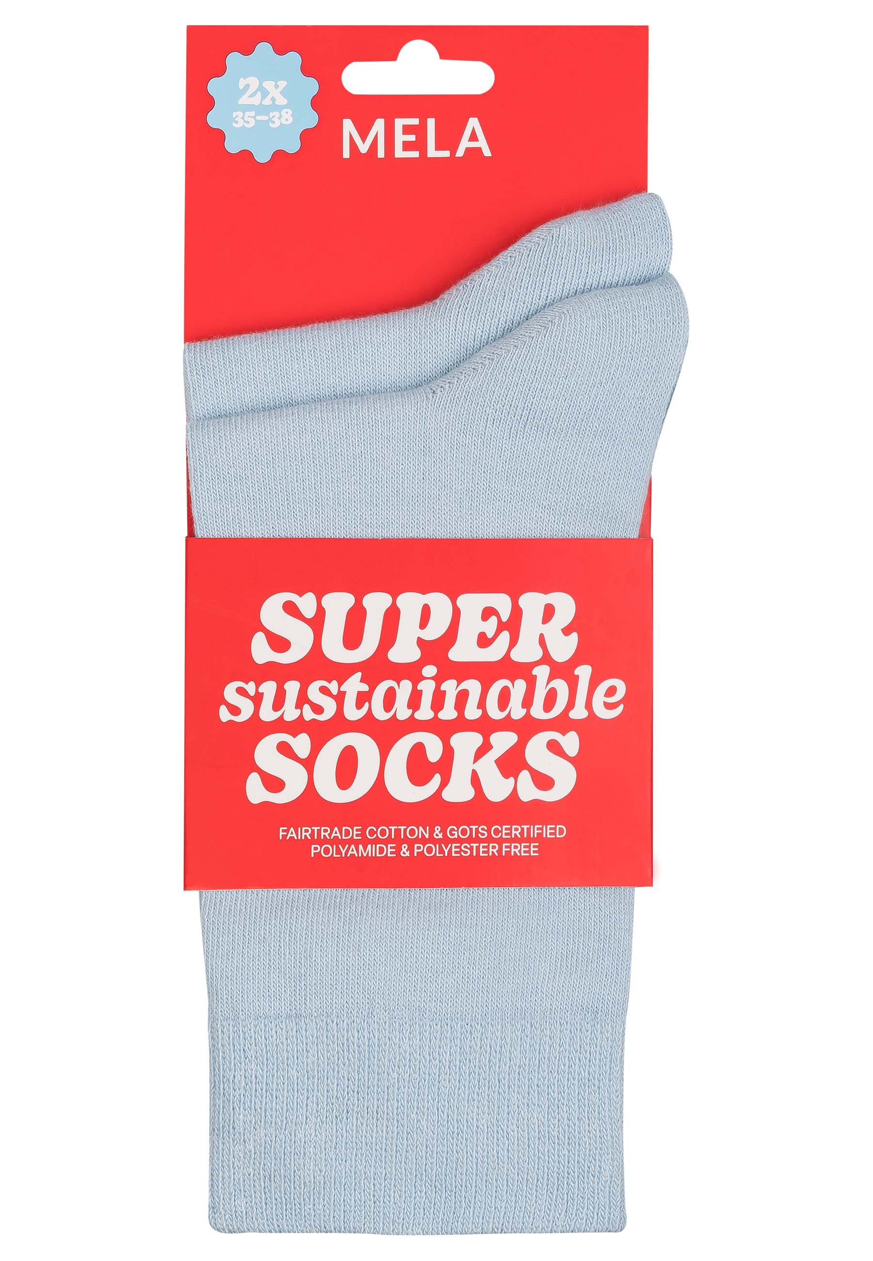 MELA Socken Basic Socken 2 Paare Ohne Polyester & Polyamid. Das Elasthan is günstig online kaufen