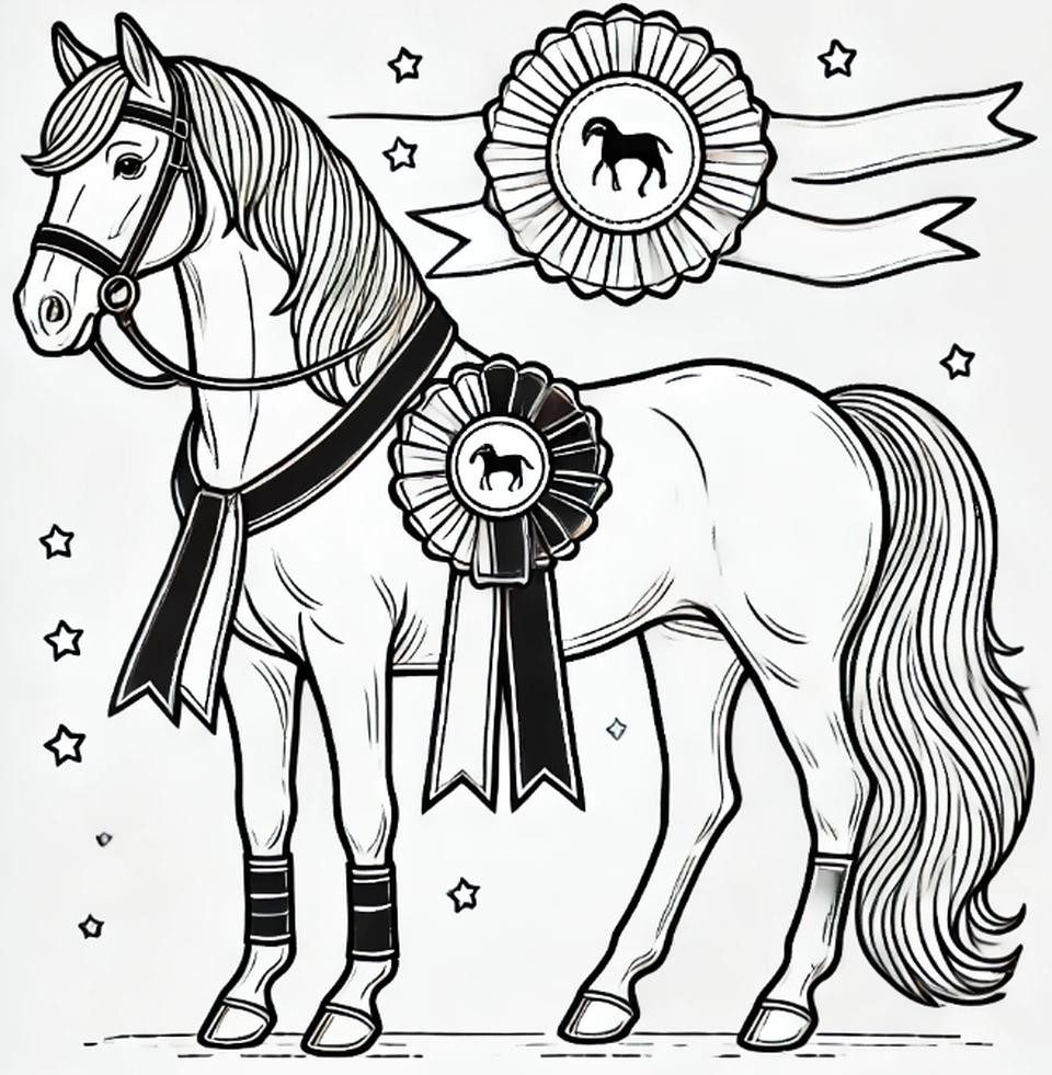 Pferdesport-Profi Malen nach Zahlen Das grosse Malbuch "Hobby Horsing" - das Original!