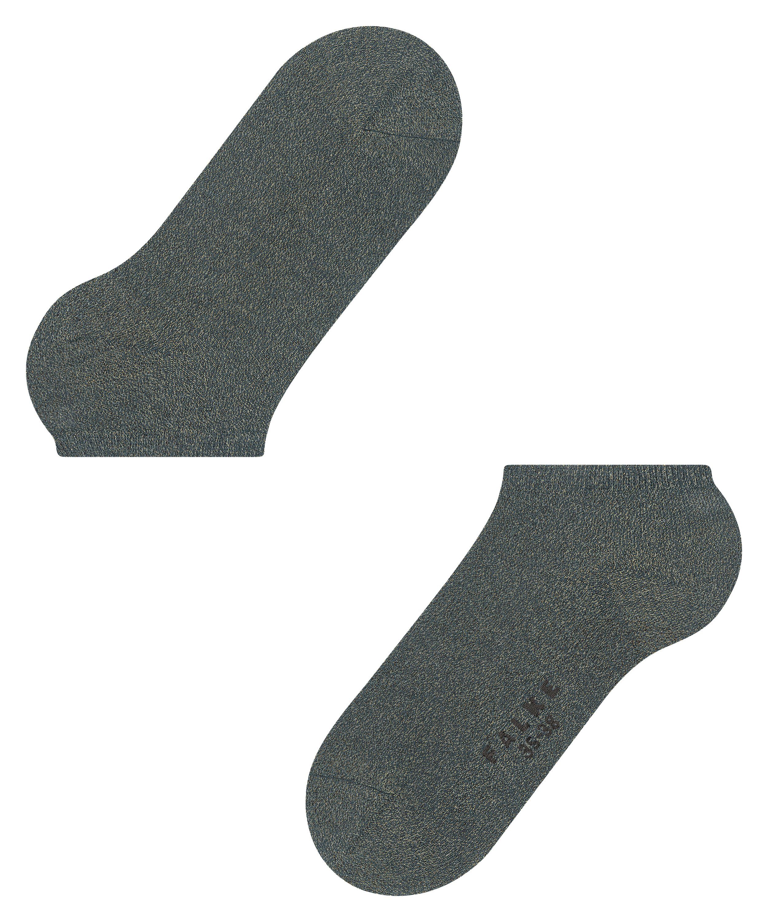 Sneakersocken FALKE Shiny (3640) flint mit allover Glanz (1-Paar) grey