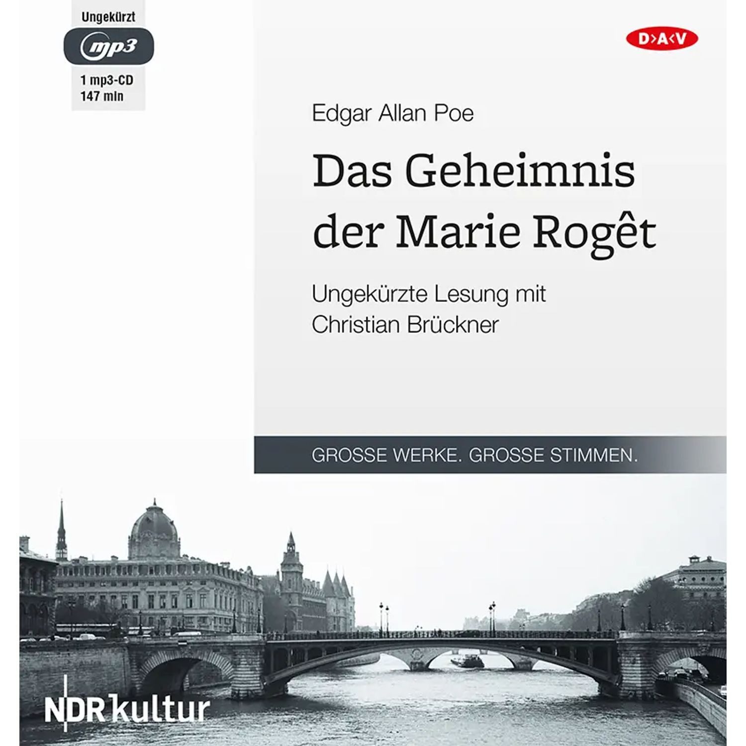 Der Audio Verlag Hörspiel Das Geheimnis der Marie Roget, 1 Audio-CD, 1 MP3
