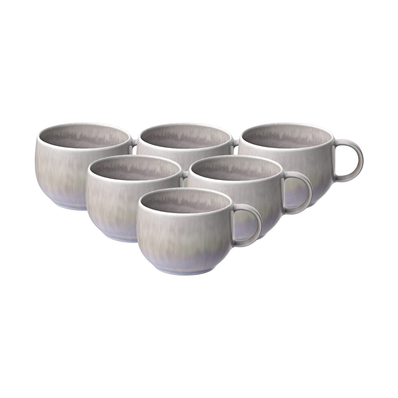 like. by Villeroy & Boch Espressotasse Perlemor Sand Espressotassen 60 ml 6er Set, Porzellan