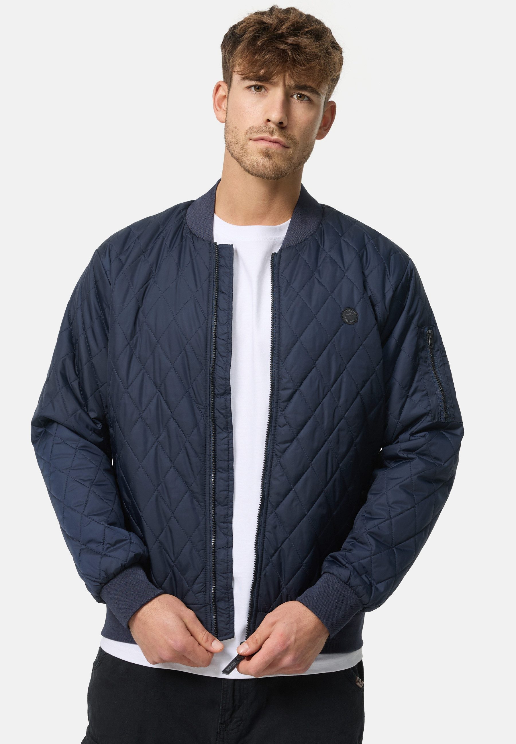 Indicode Sommerjacke Novak Bomberjacke mit Kontrastfutter günstig online kaufen